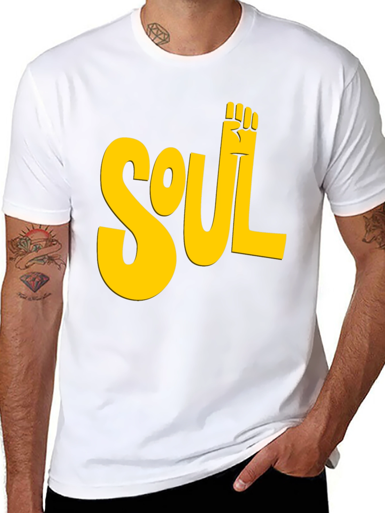 Soul Power Fist T-Shirt - Black