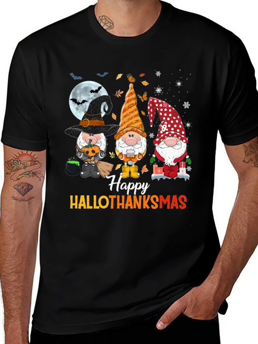 HalloThanksmas Gnomes T-Shirt