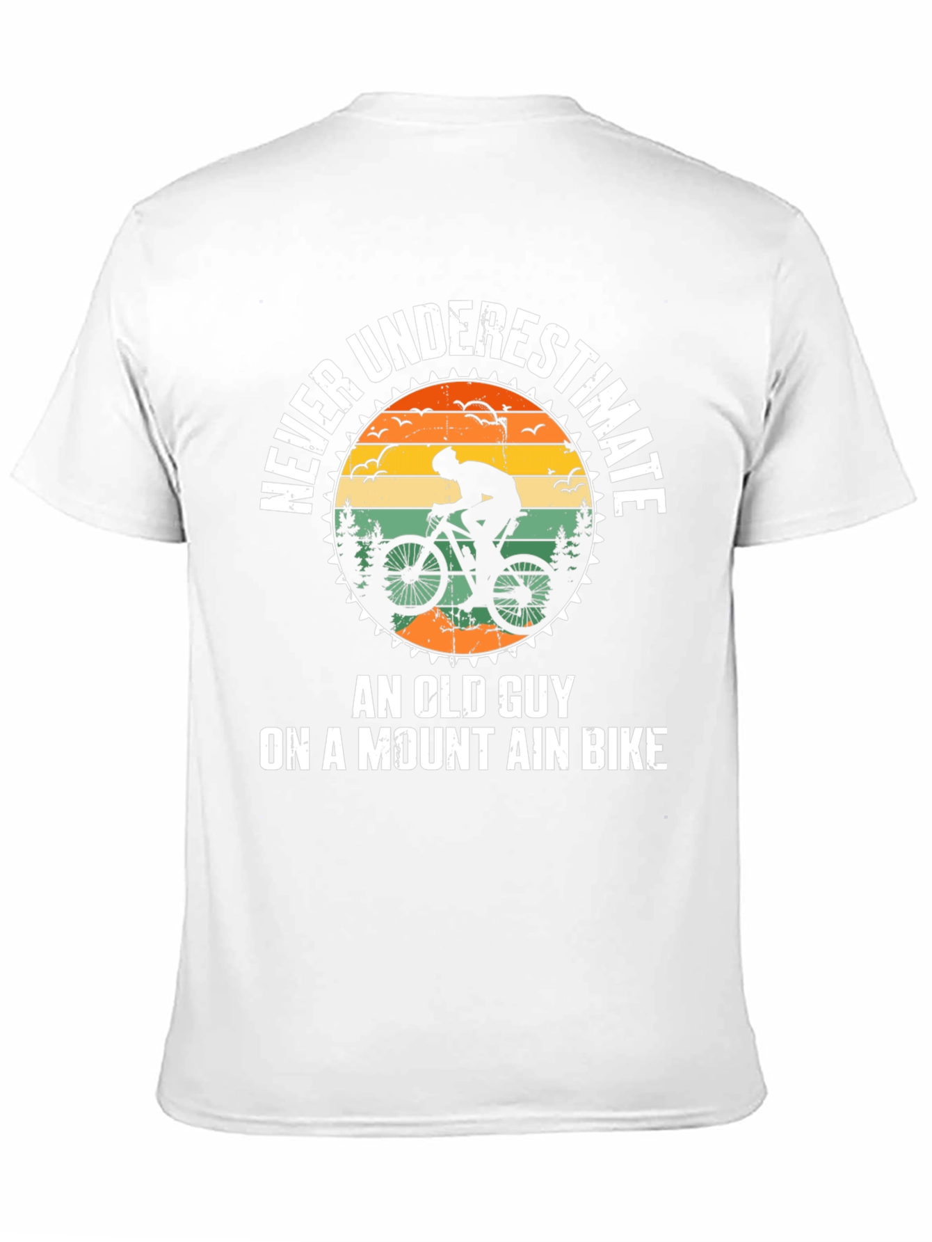 Never Underestimate An Old Guy Mountain Bike T-Shirt