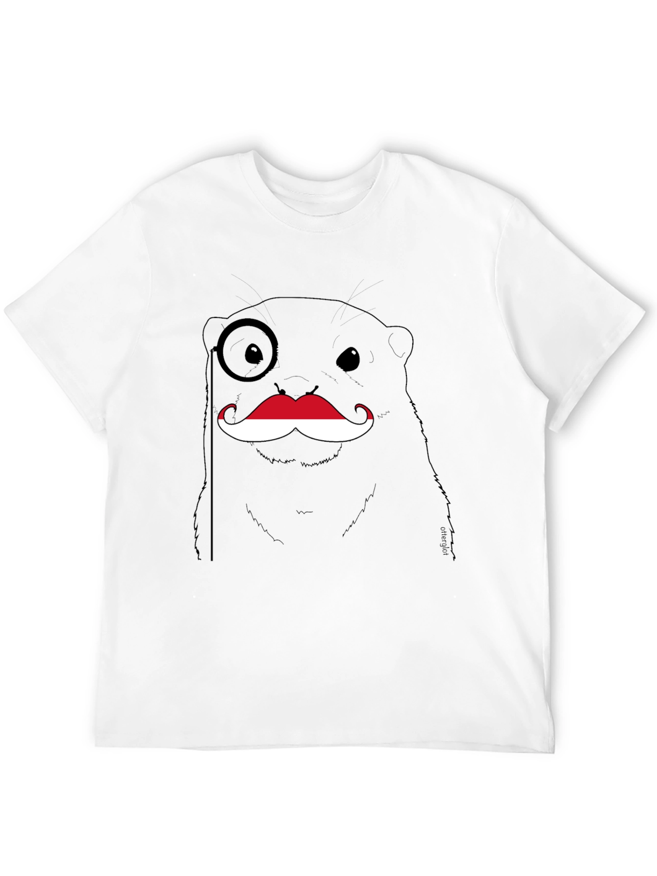 Monocled Otter Mustache Graphic Tee
