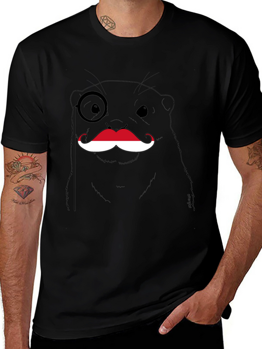 Monocled Otter Mustache Graphic Tee