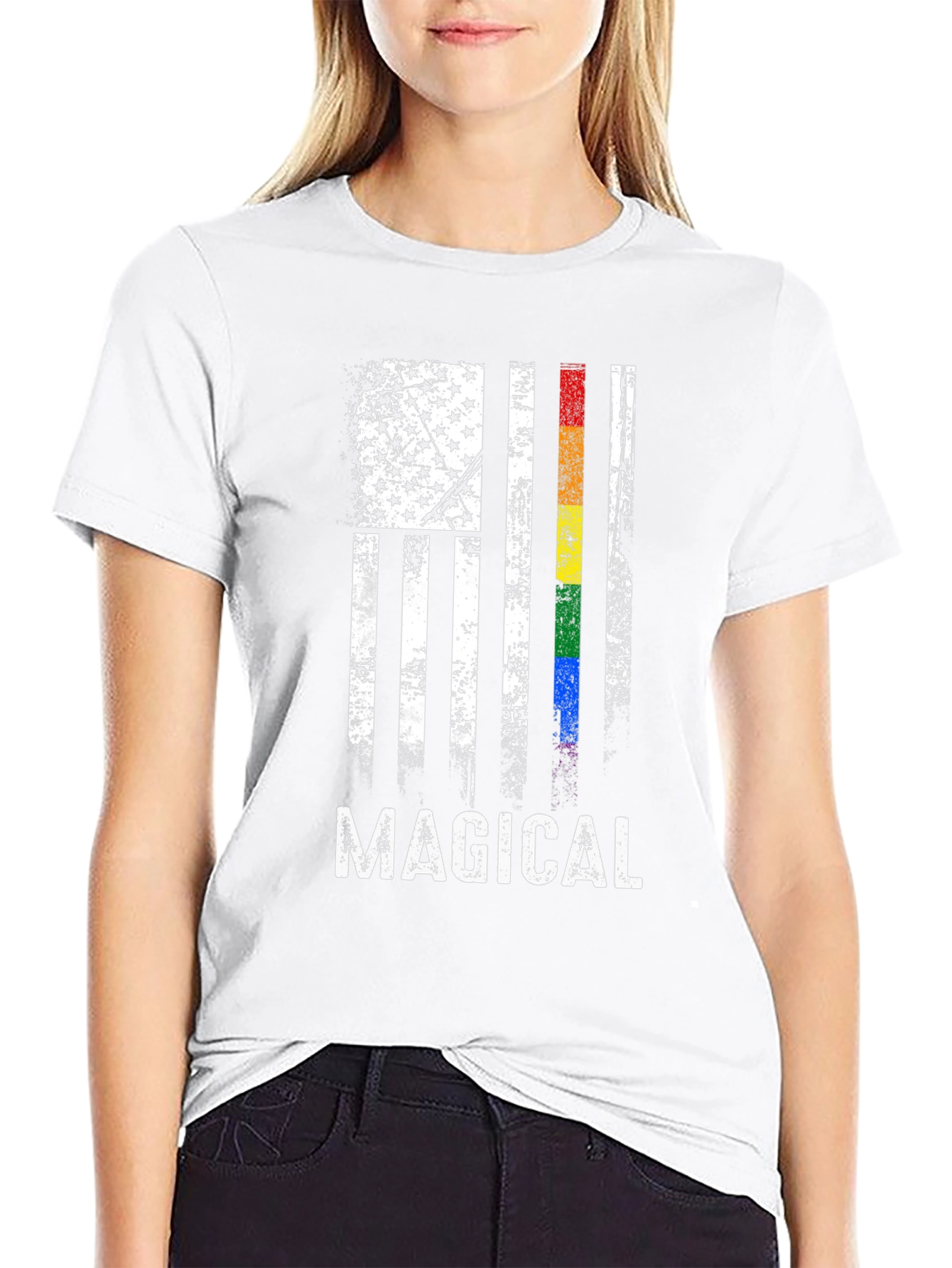 Magical American Flag Pride T-Shirt