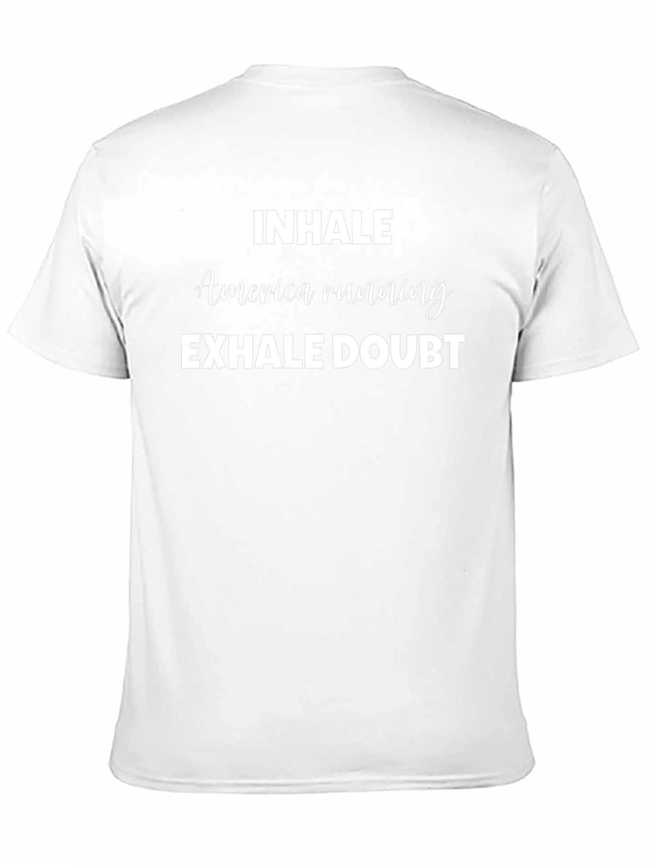 Inhale Exhale Slogan Graphic Tee - Relaxed Fit
