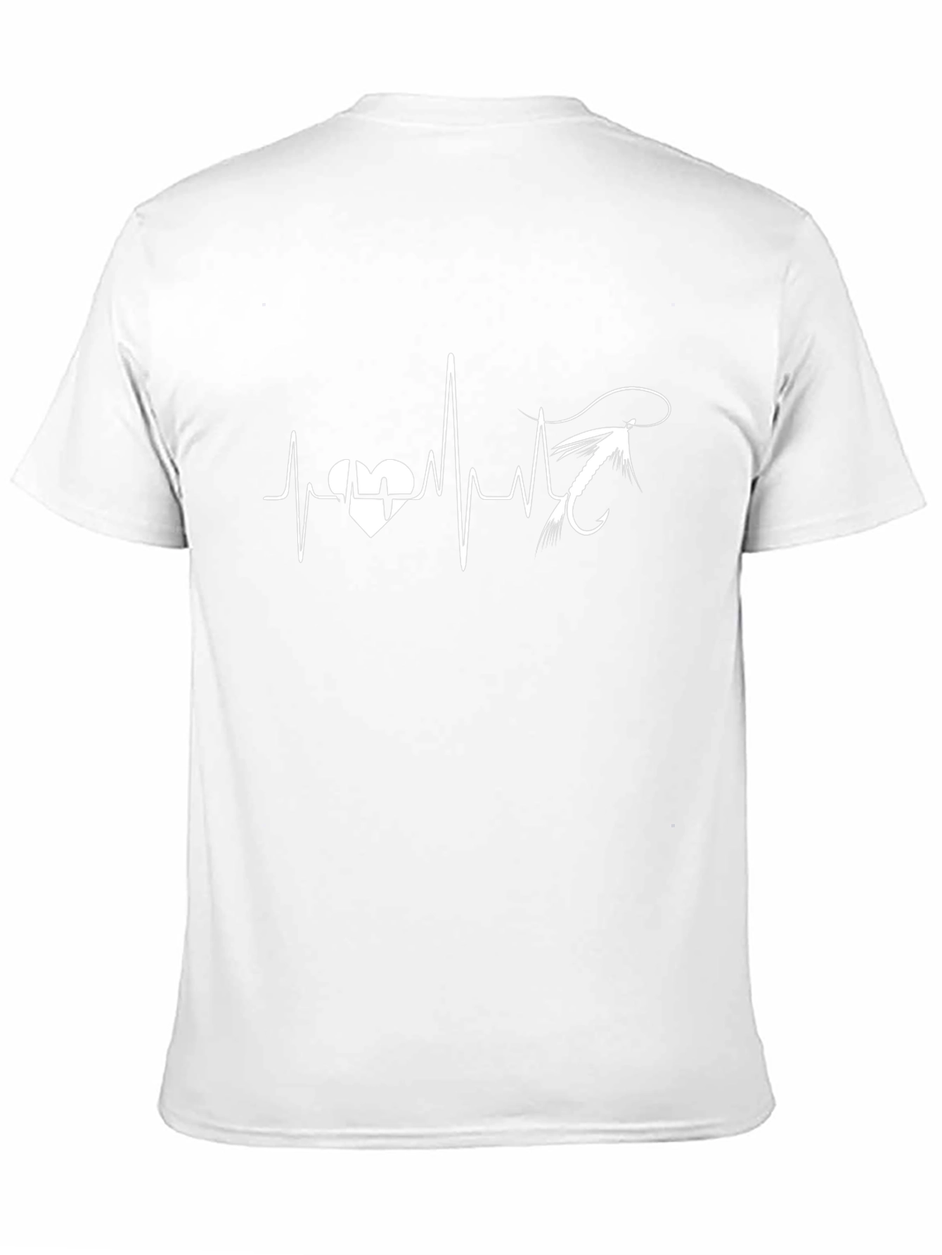 Fishing Heartbeat T-Shirt - Fisherman Gift