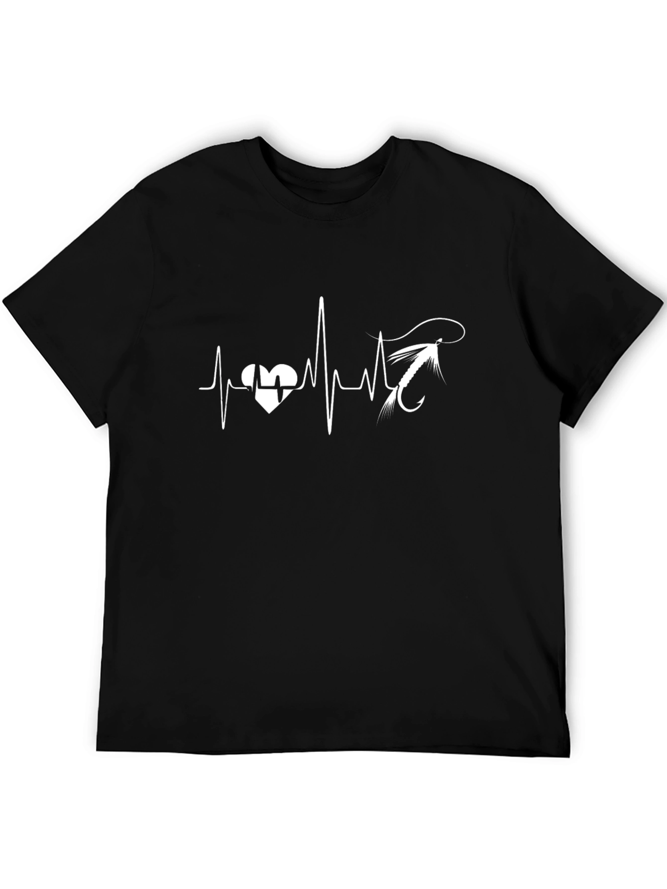 Fishing Heartbeat T-Shirt - Fisherman Gift