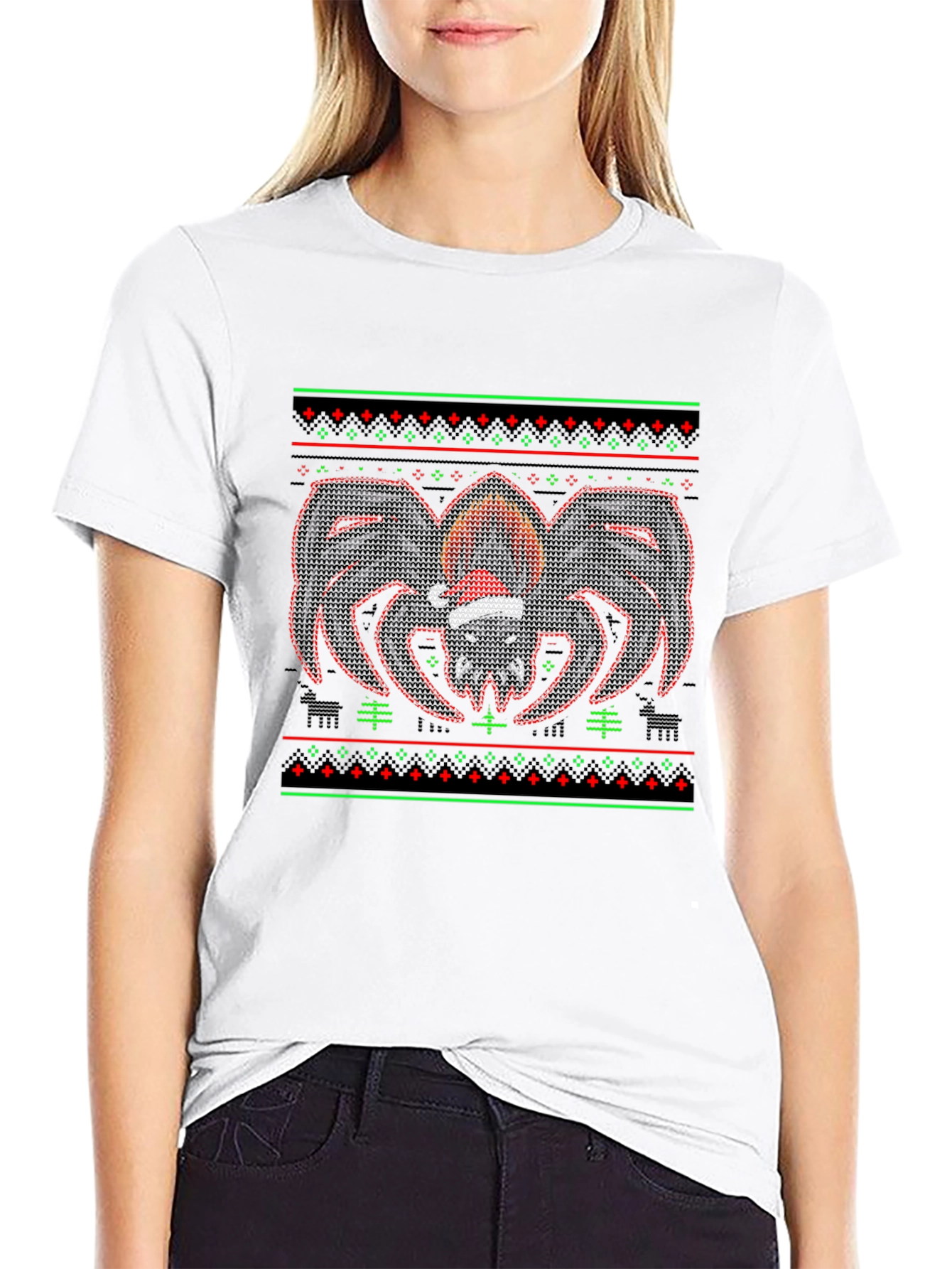 Festive Spider Ugly Christmas Sweater T-Shirt