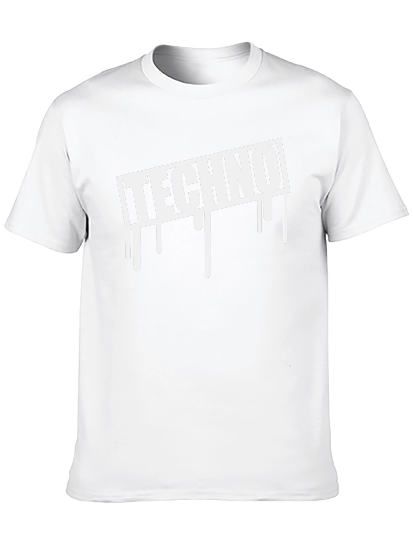 Techno Drip T-Shirt - Black Music Inspired Design