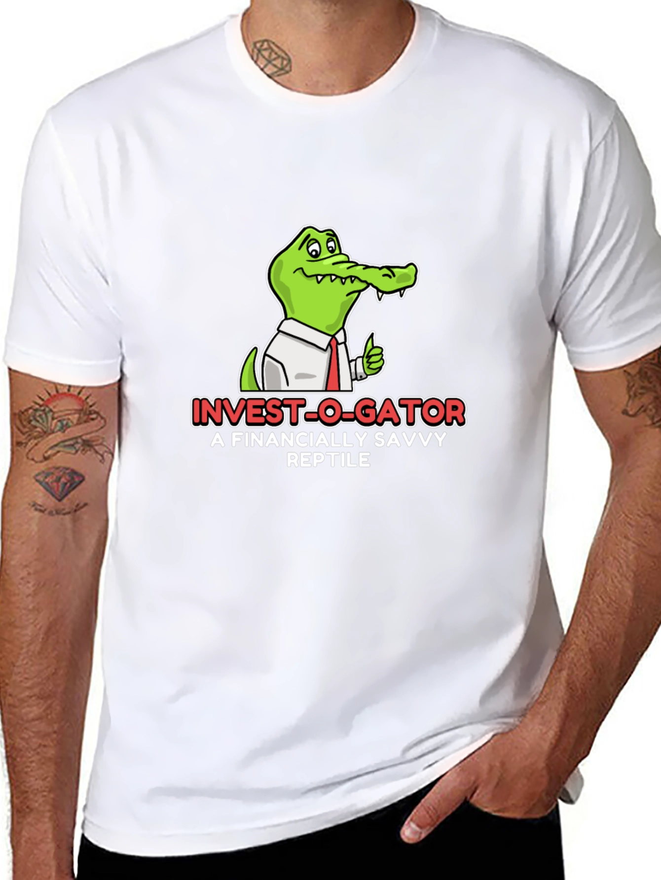 Invest-O-Gator Black Graphic T-Shirt