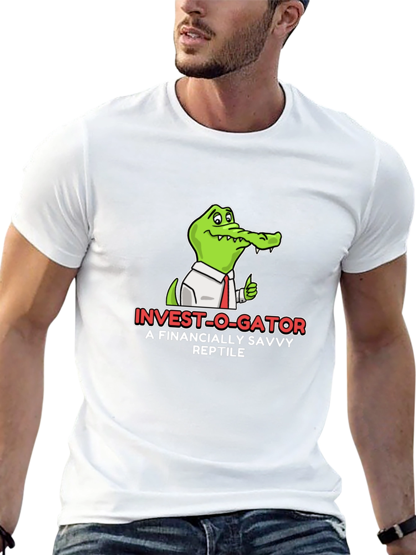 Invest-O-Gator Black Graphic T-Shirt