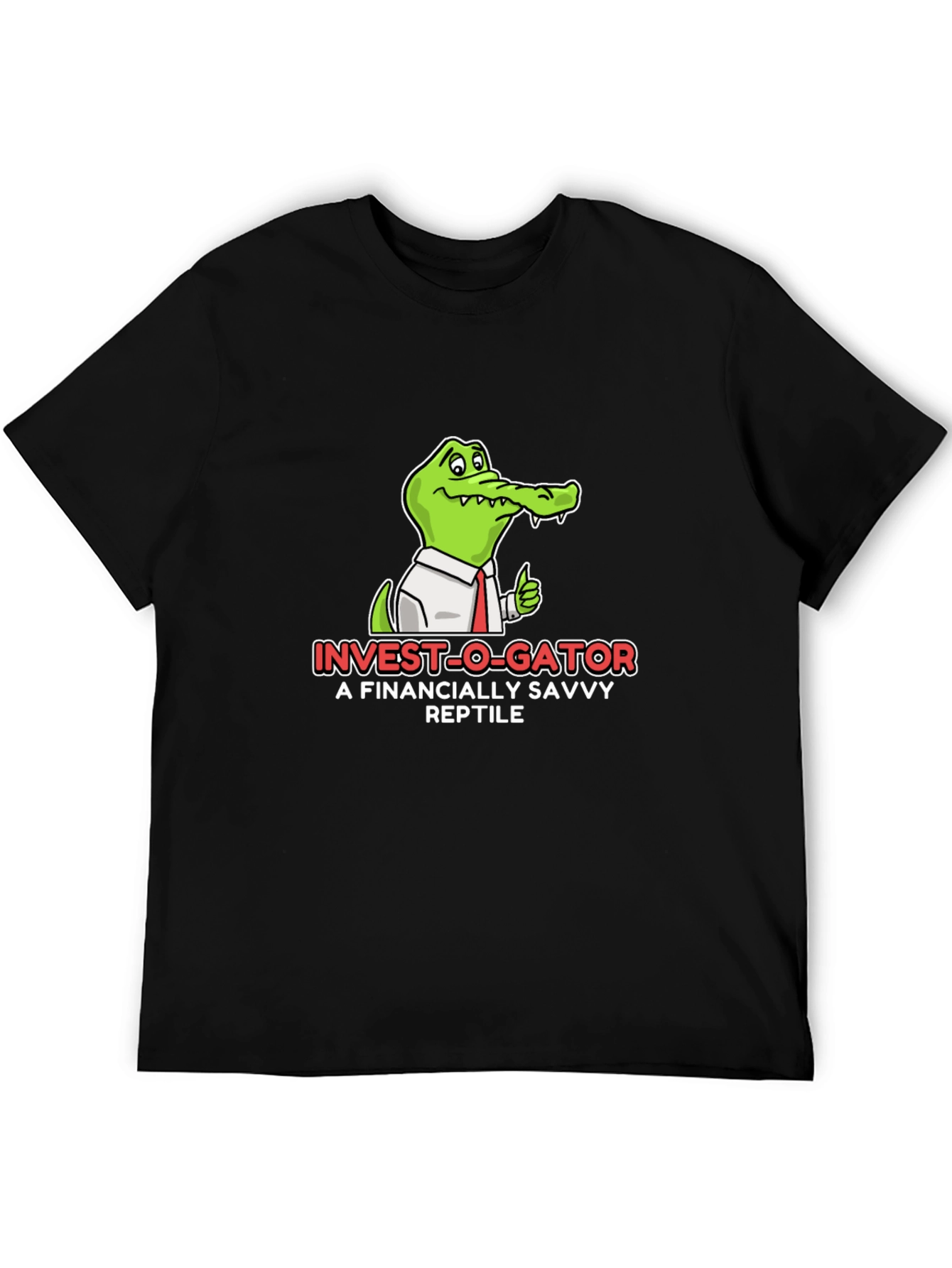 Invest-O-Gator Black Graphic T-Shirt