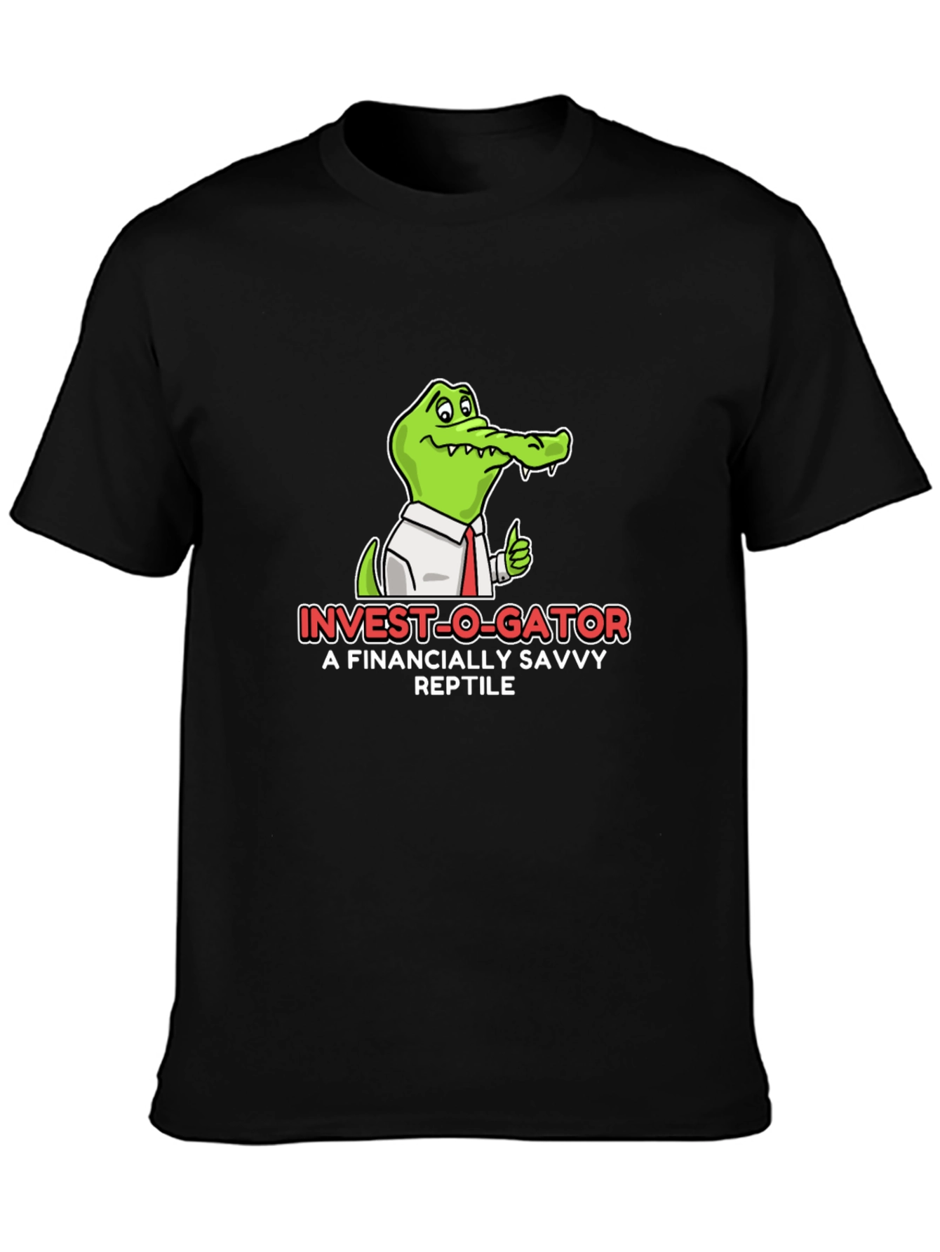 Invest-O-Gator Black Graphic T-Shirt
