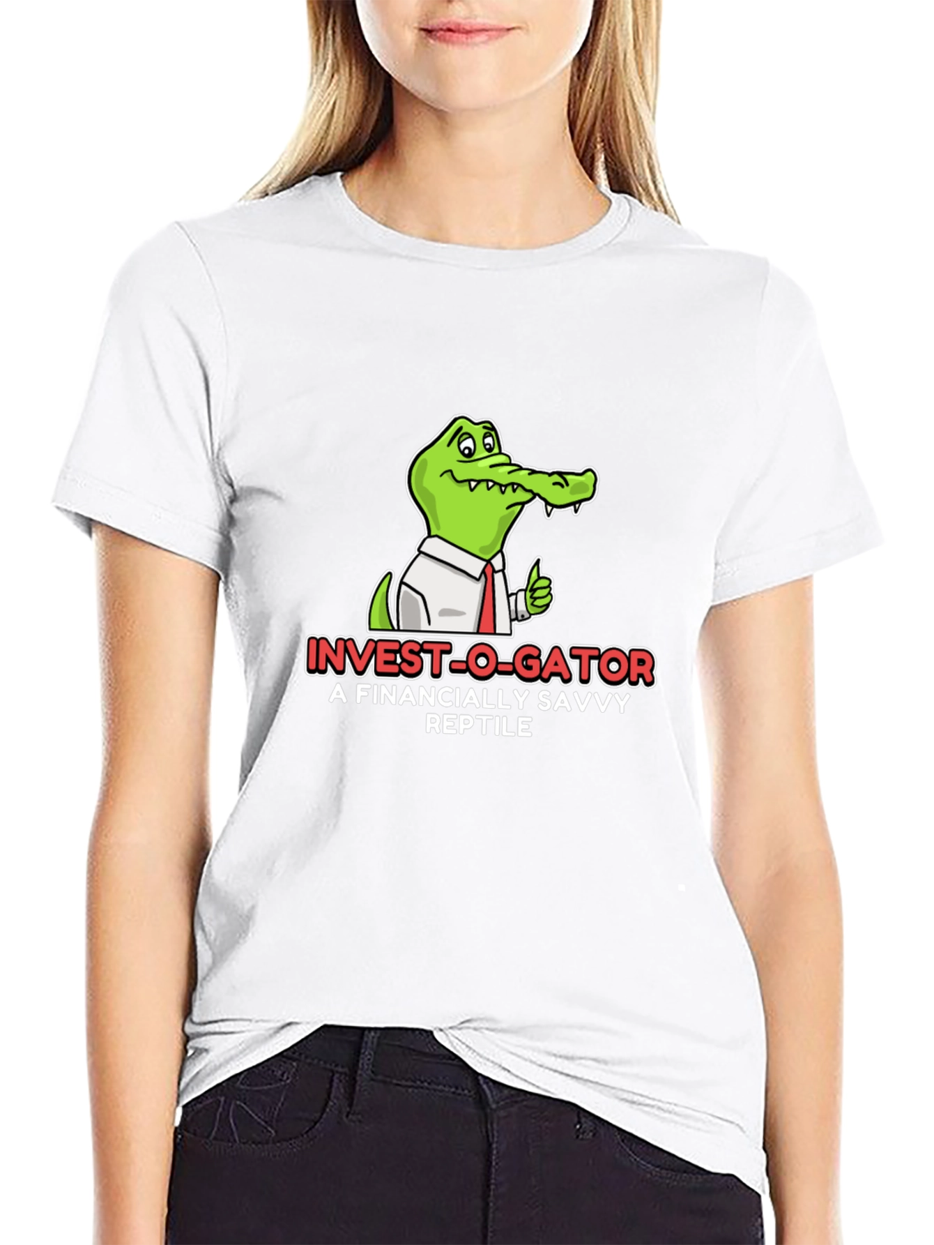 Invest-O-Gator Black Graphic T-Shirt