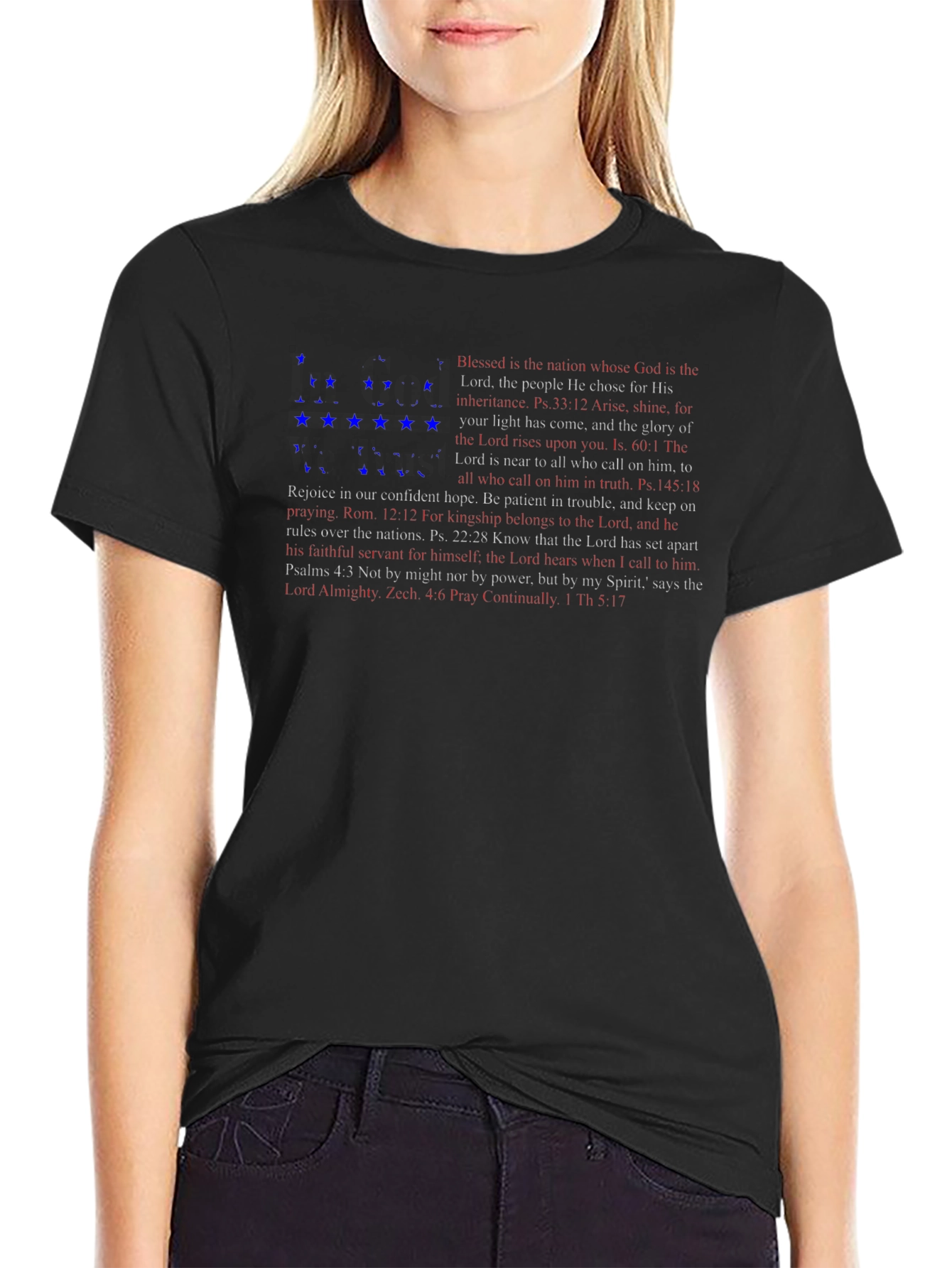 Faith-Inspired Patriotic Graphic Tee