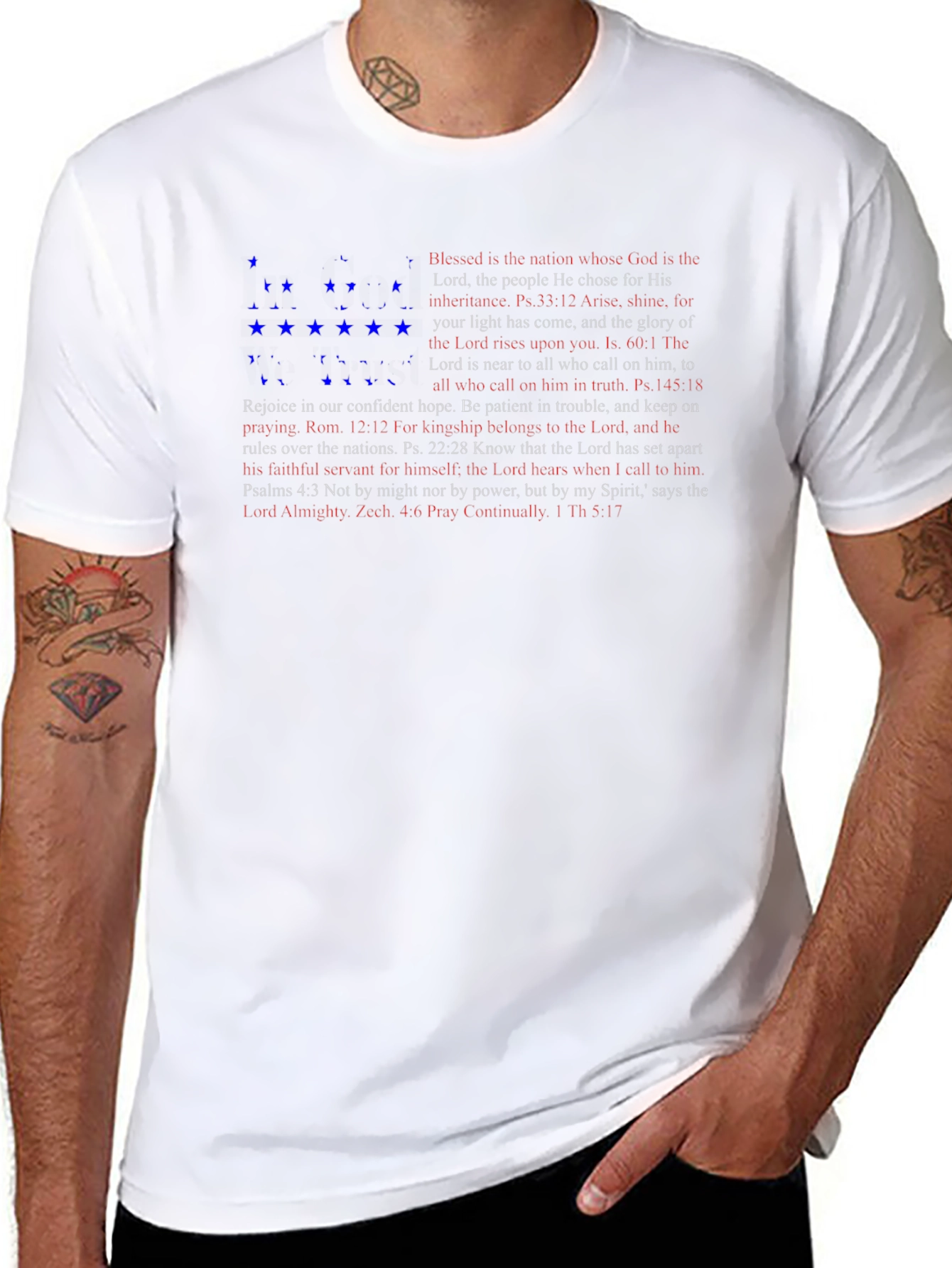 Faith-Inspired Patriotic Graphic Tee