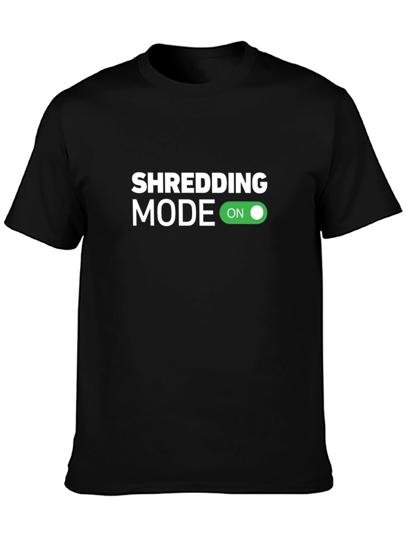 Shredding Mode On Graphic Tee - Black