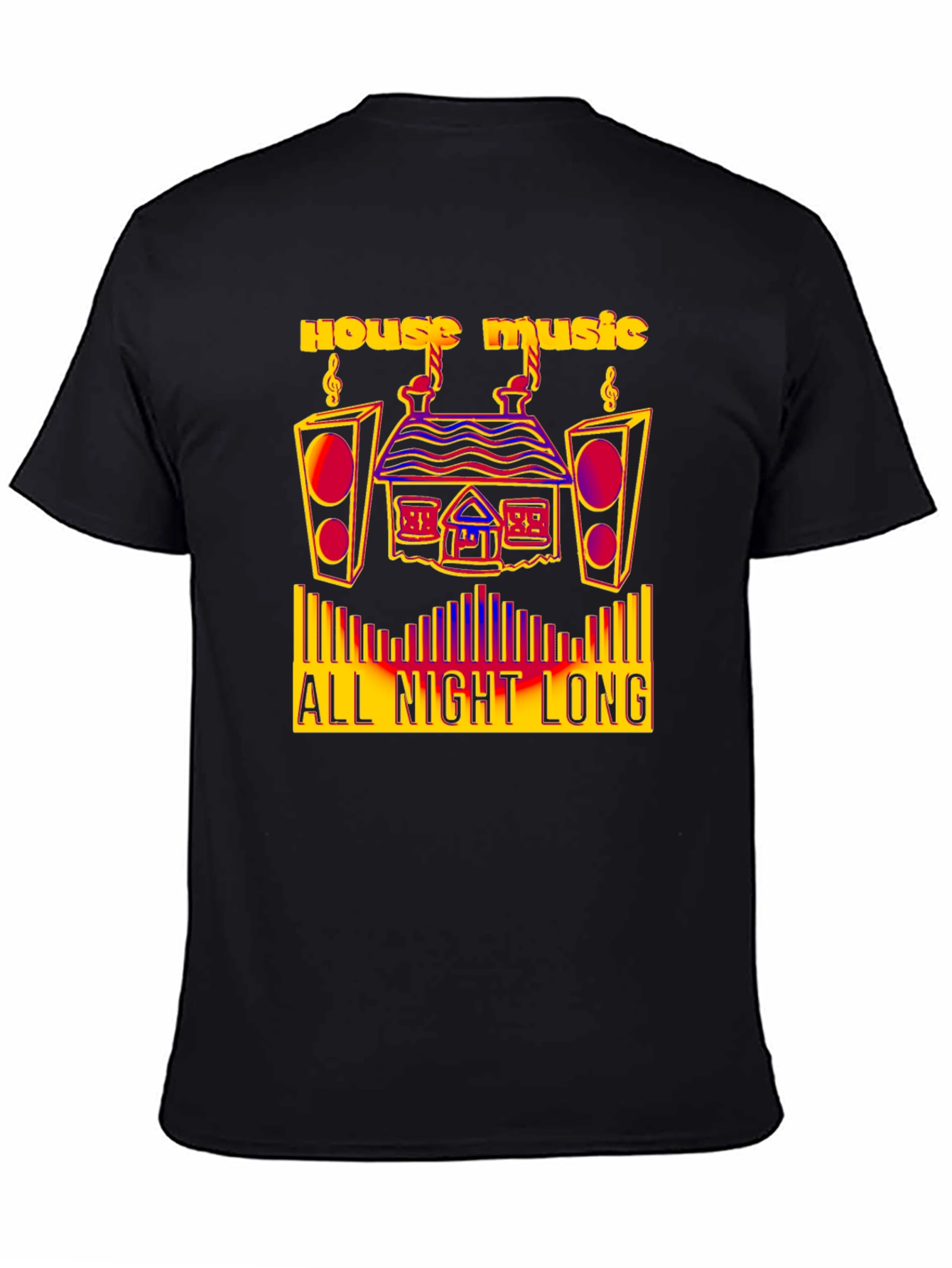 House Music All Night Long Graphic Tee