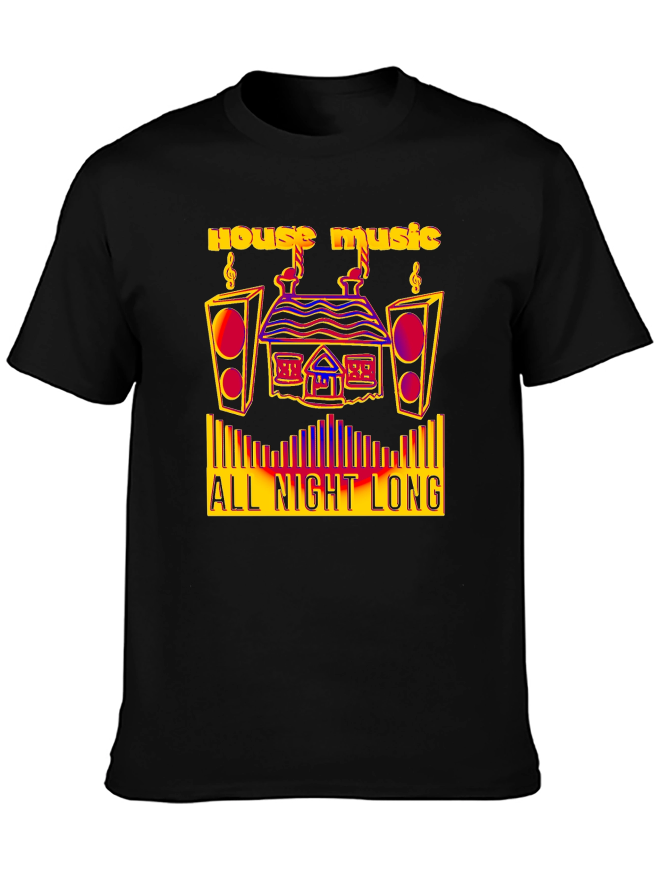House Music All Night Long Graphic Tee