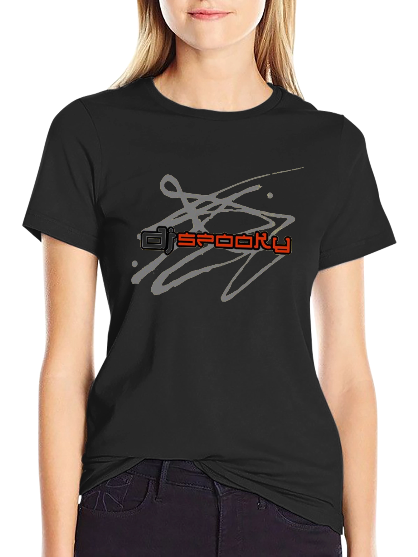 DJ Spooky Graphic Black T-Shirt