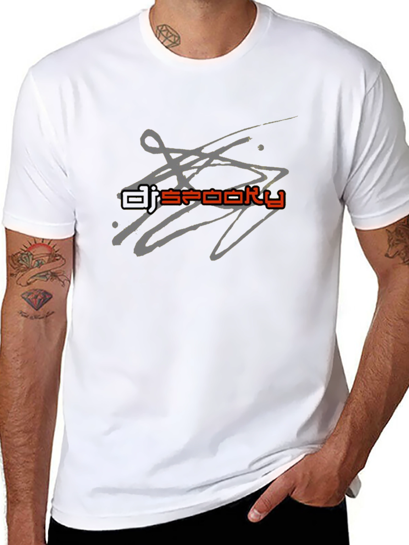 DJ Spooky Graphic Black T-Shirt