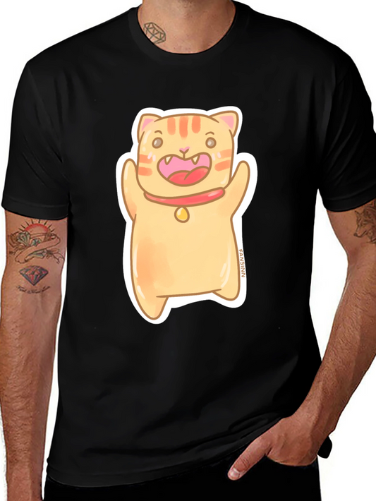 Cute Cat Cartoon Graphic Tee