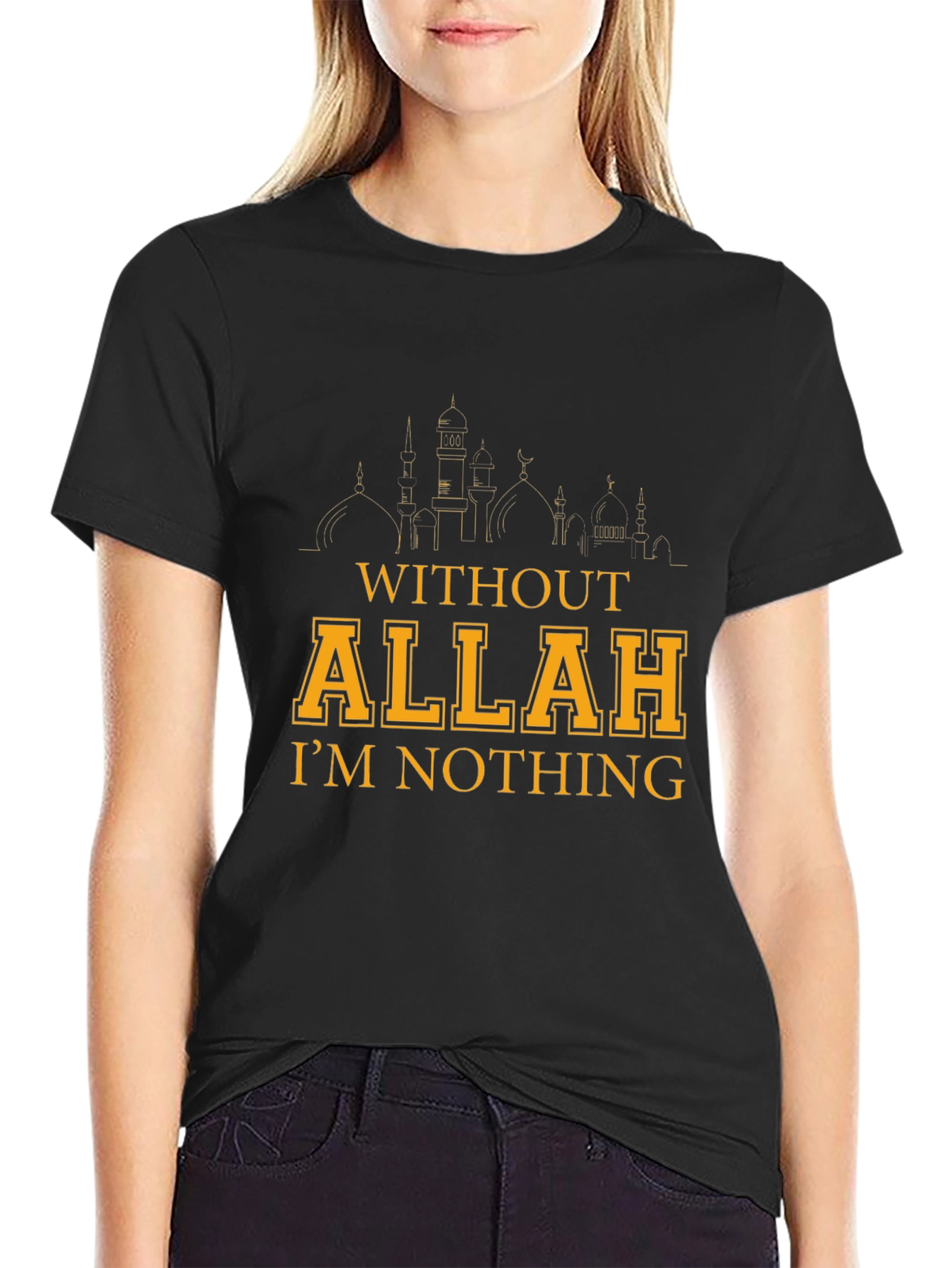 Without Allah Im Nothing Graphic T-Shirt