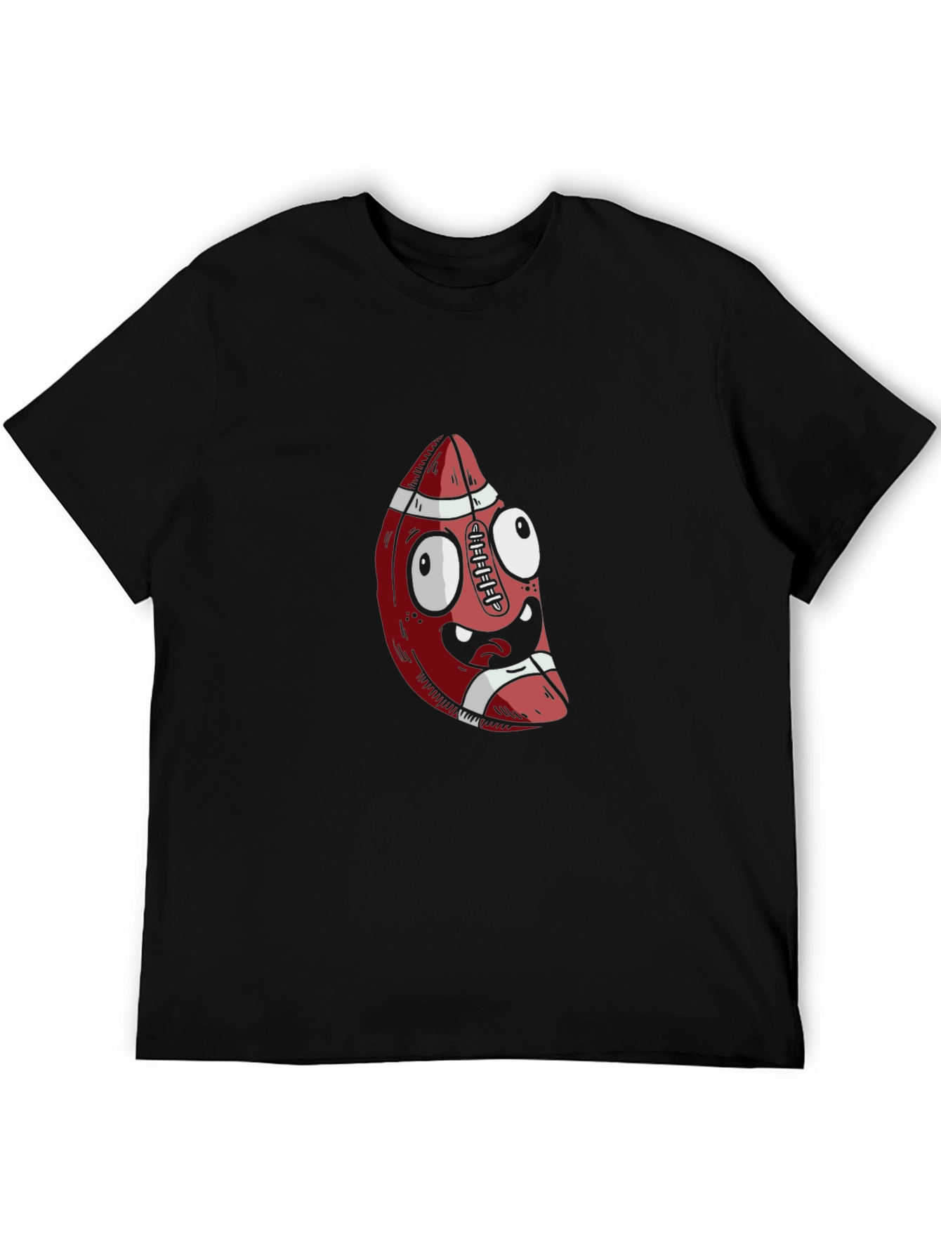 Funny Football Cartoon Graphic T-Shirt