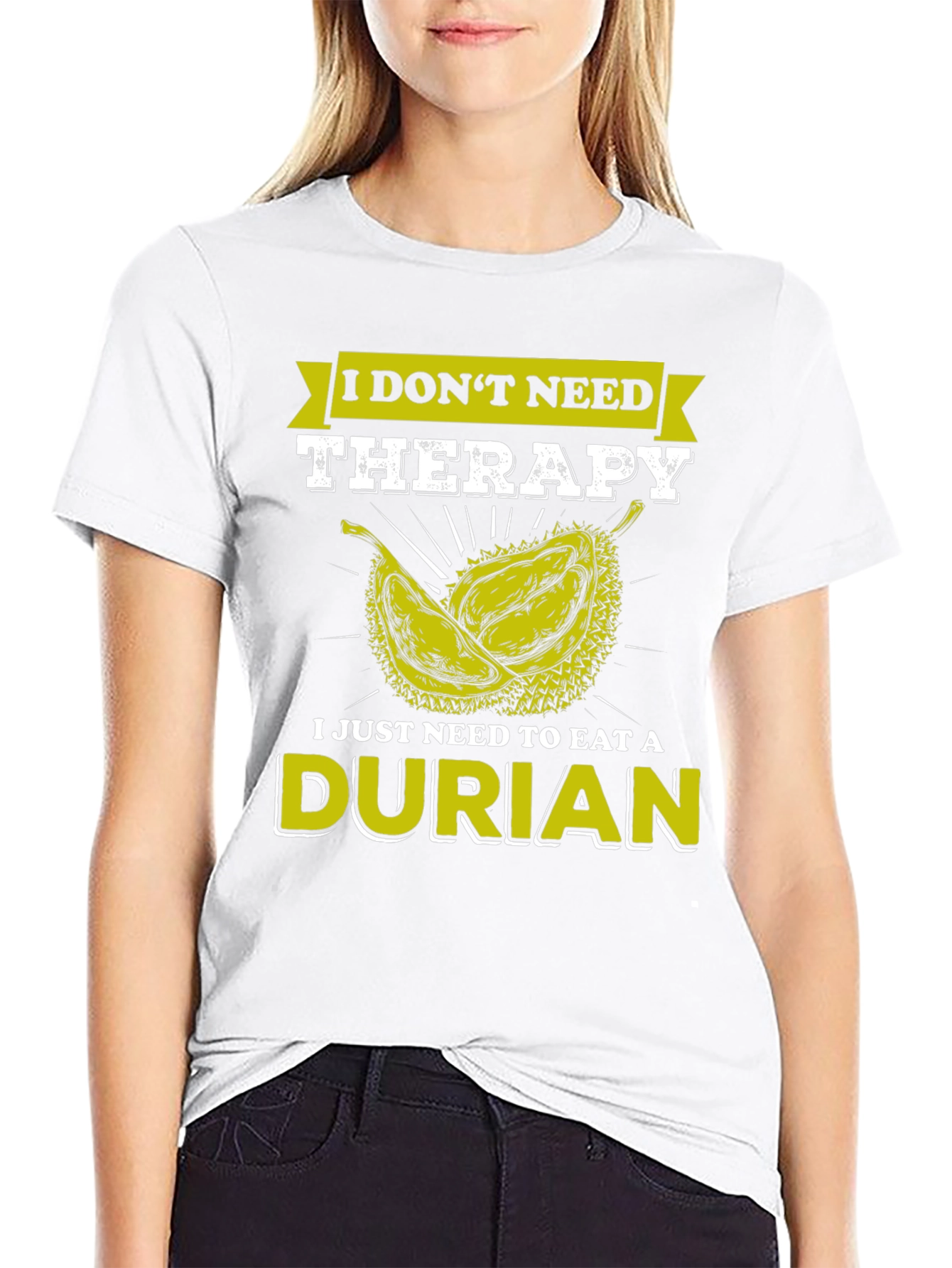 Durian Therapy T-Shirt - Novelty Fruit Lover Tee