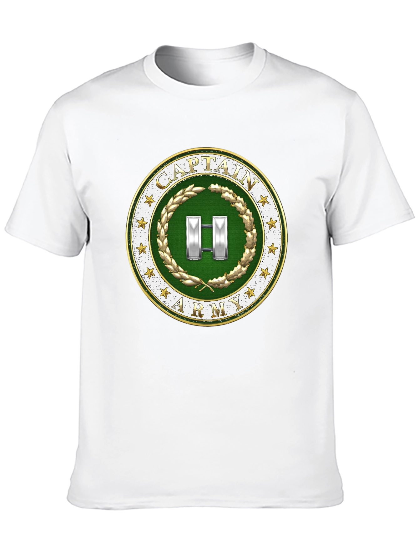 Captain Army T-Shirt - Military Rank Symbol Tee