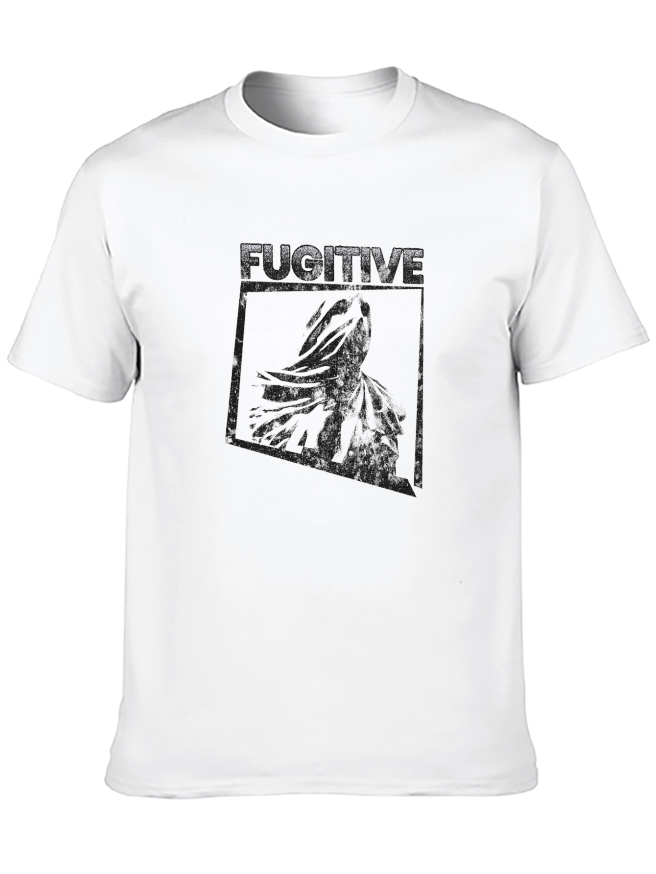 Fugitive Graphic Print Crew Neck T-Shirt