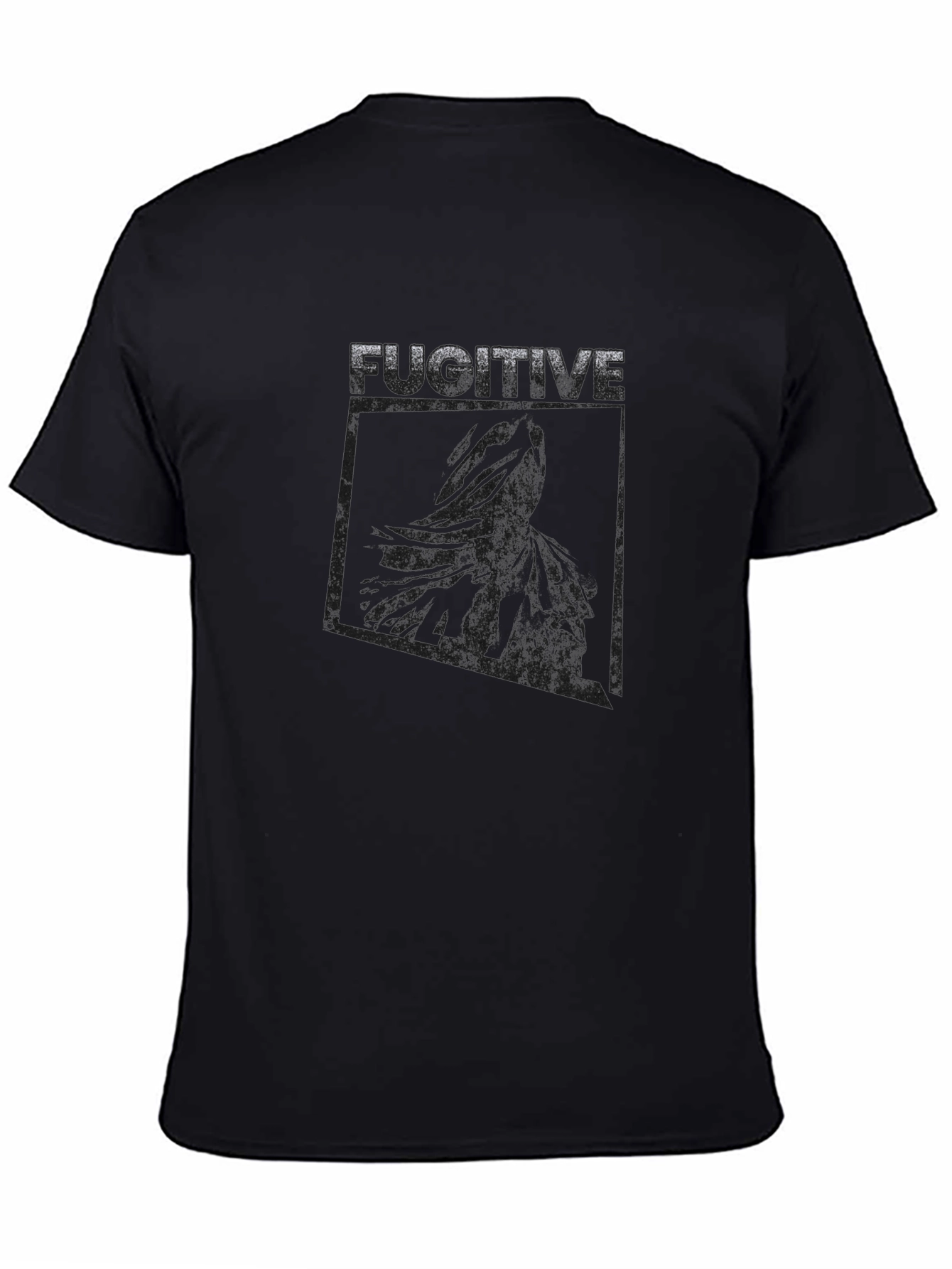 Fugitive Graphic Print Crew Neck T-Shirt