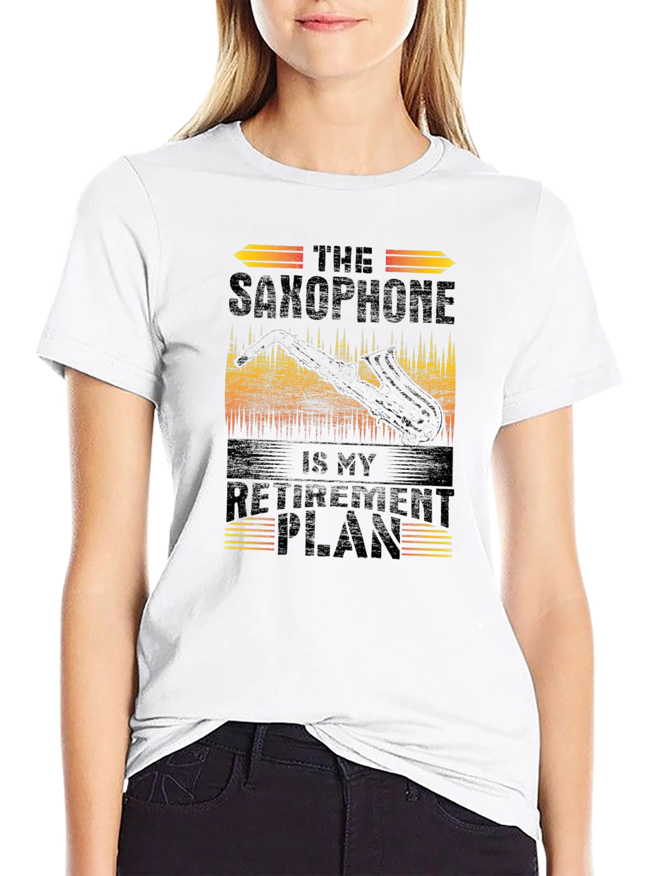 Saxophone Retirement Plan Graphic Tee
