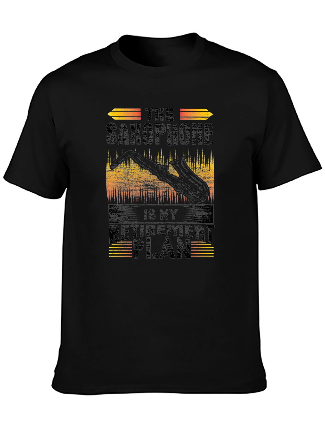 Saxophone Retirement Plan Graphic Tee