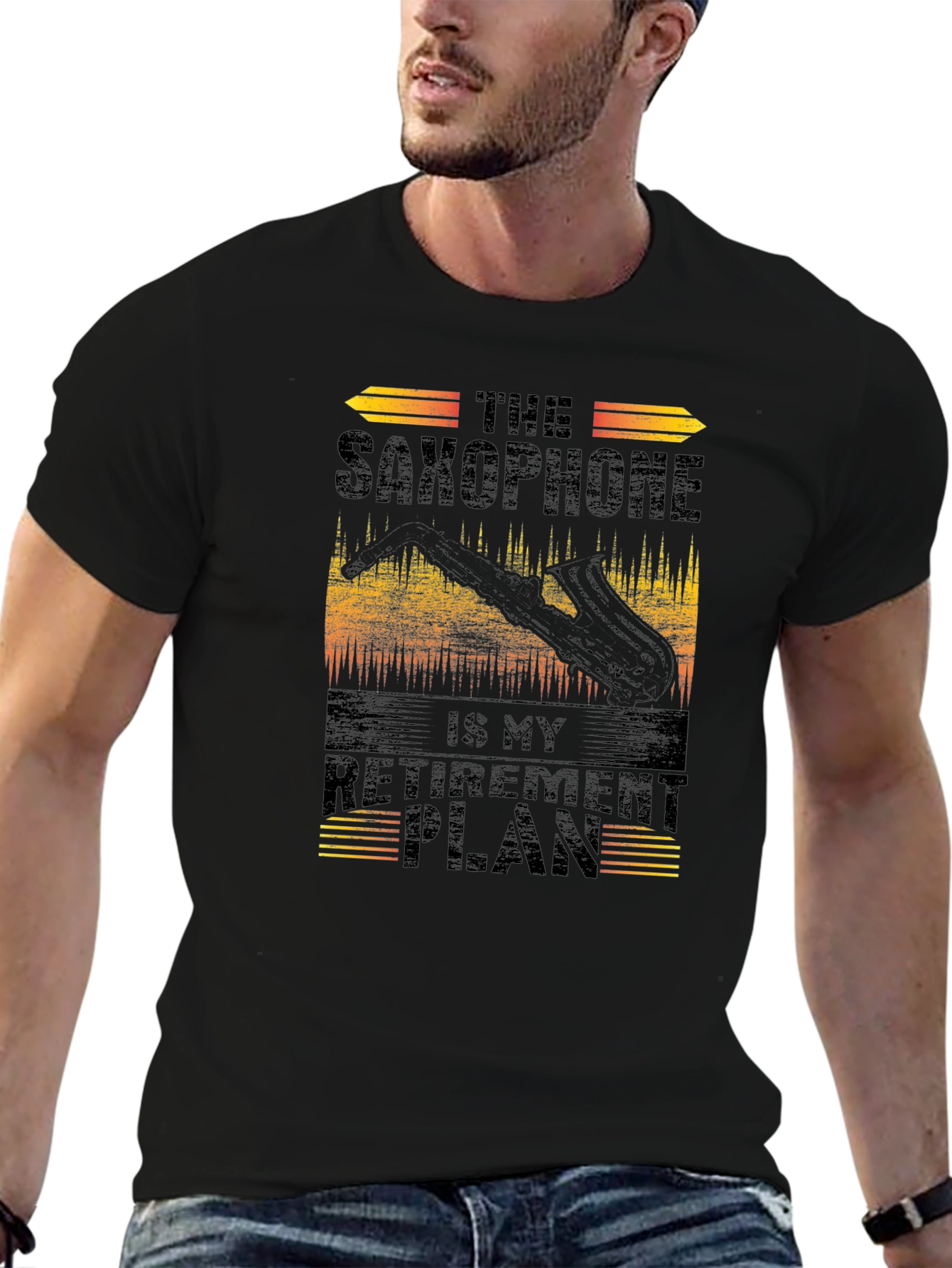 Saxophone Retirement Plan Graphic Tee