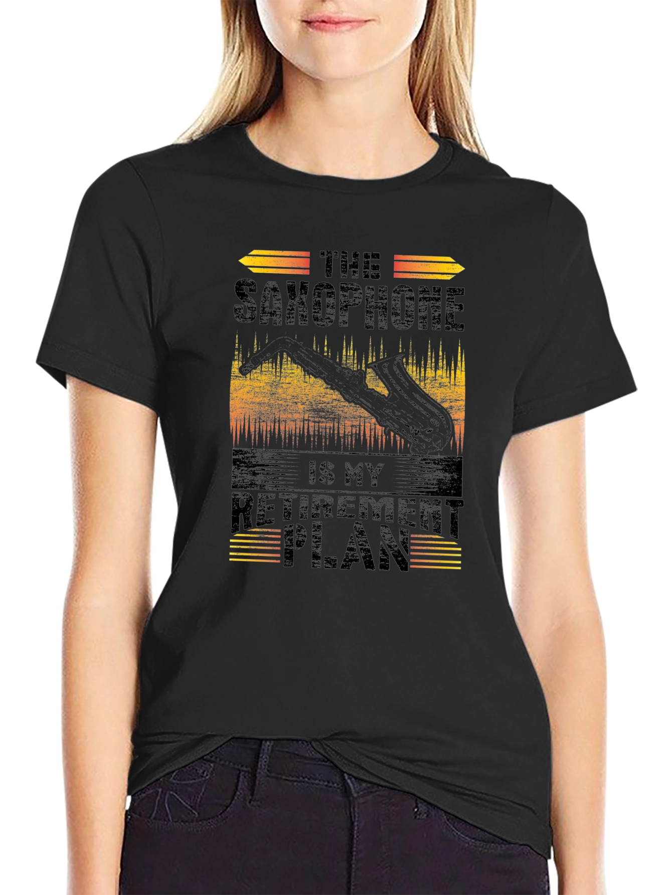 Saxophone Retirement Plan Graphic Tee
