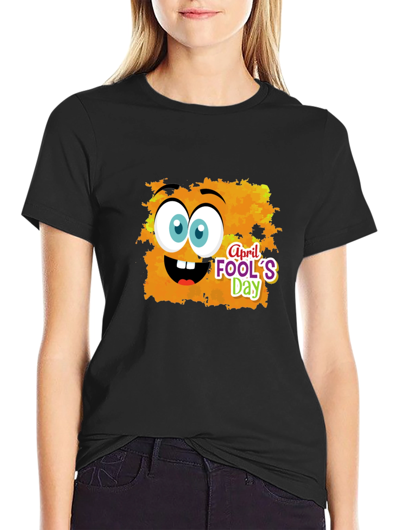 April Fools Day Cartoon Graphic T-Shirt