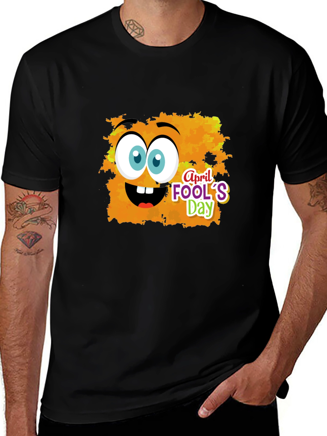 April Fools Day Cartoon Graphic T-Shirt