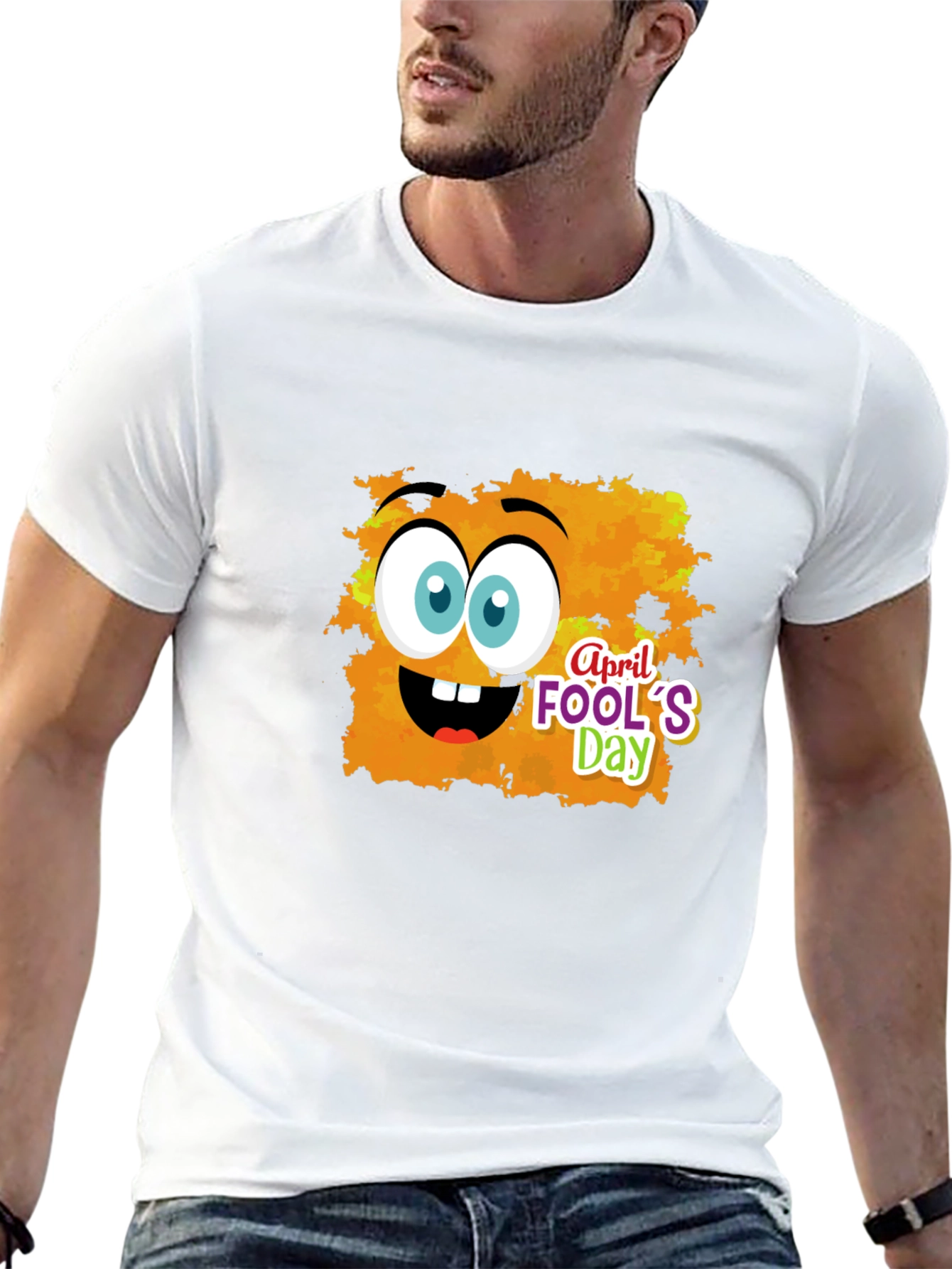April Fools Day Cartoon Graphic T-Shirt