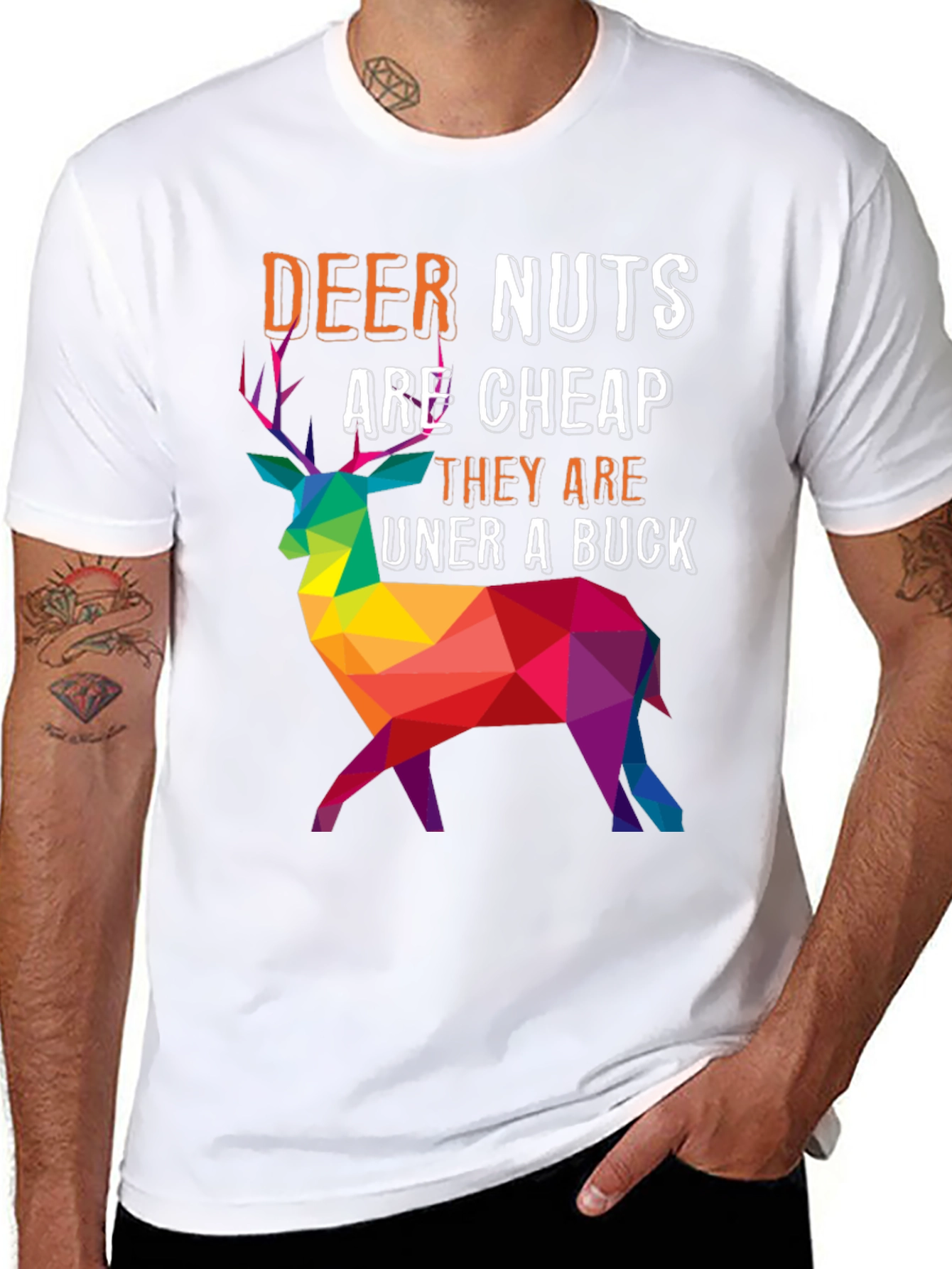 Deer Nuts T-Shirt - Funny Hunting Tee