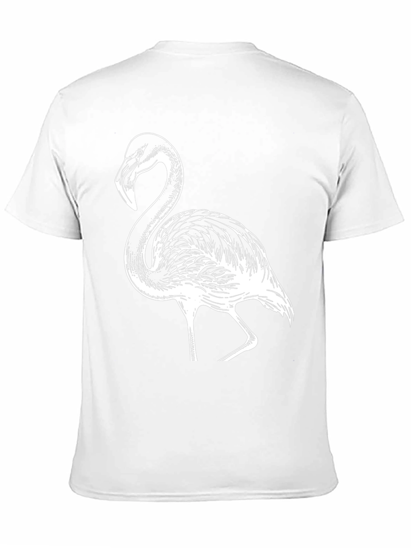 Flamingo Graphic Tee - Black Casual T-Shirt