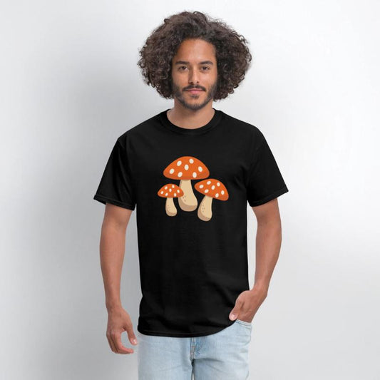 "Charming Mushroom Family Trio - Whimsical DESIGN