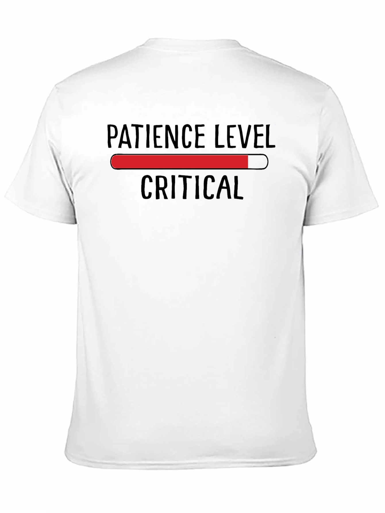 Patience Level Critical Graphic Tee - Black