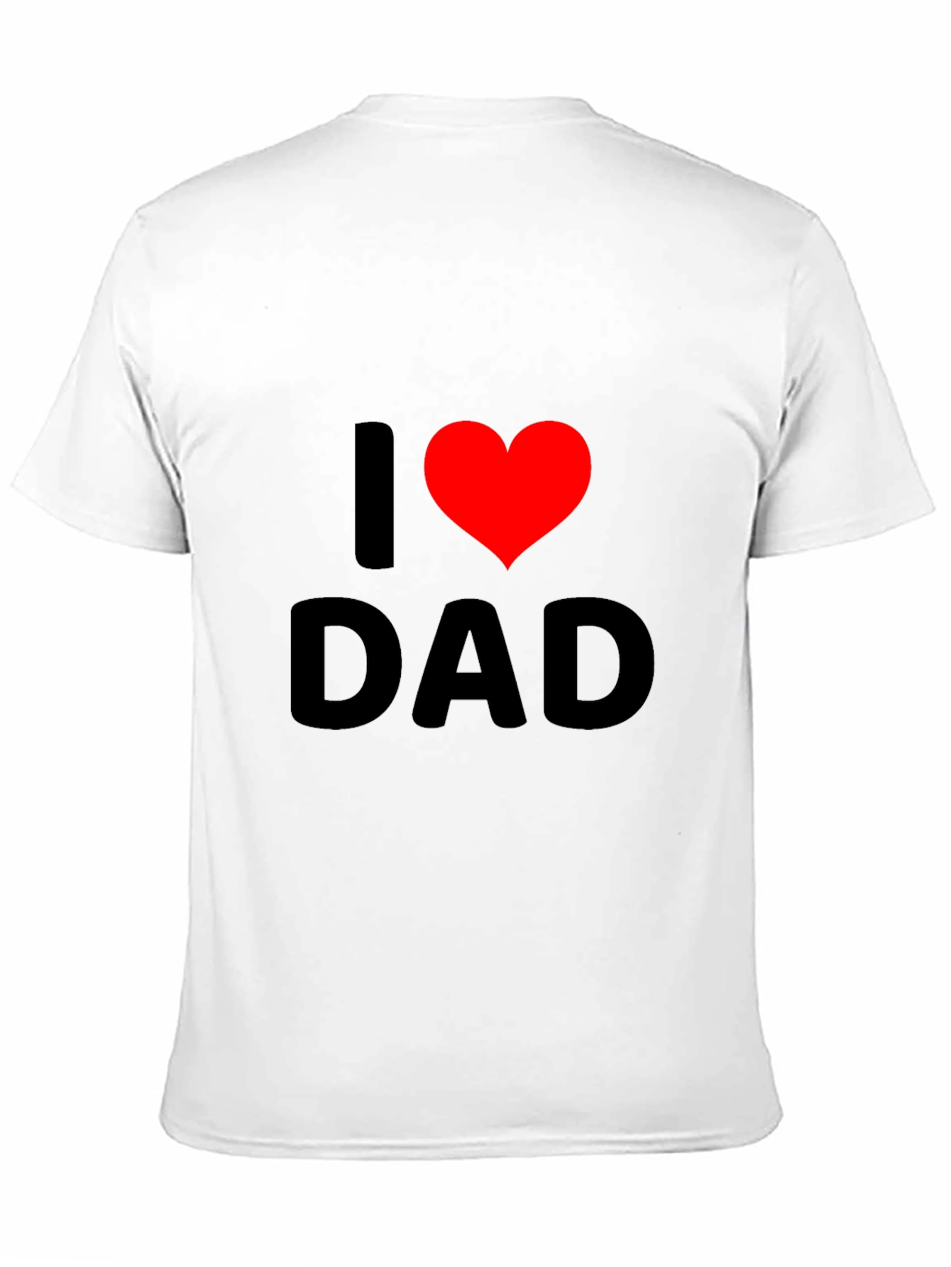 I Heart Dad Black T-Shirt