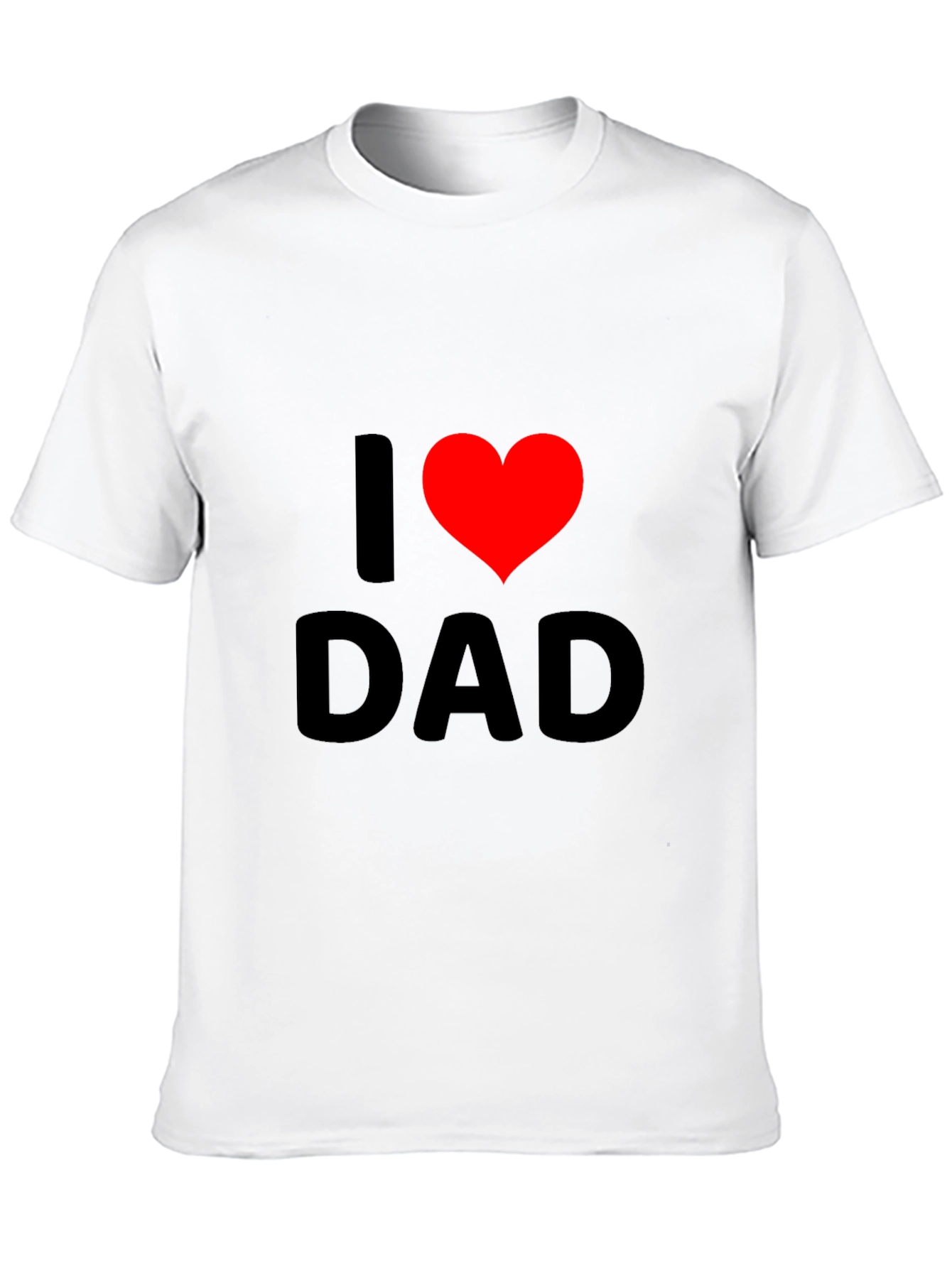 I Heart Dad Black T-Shirt