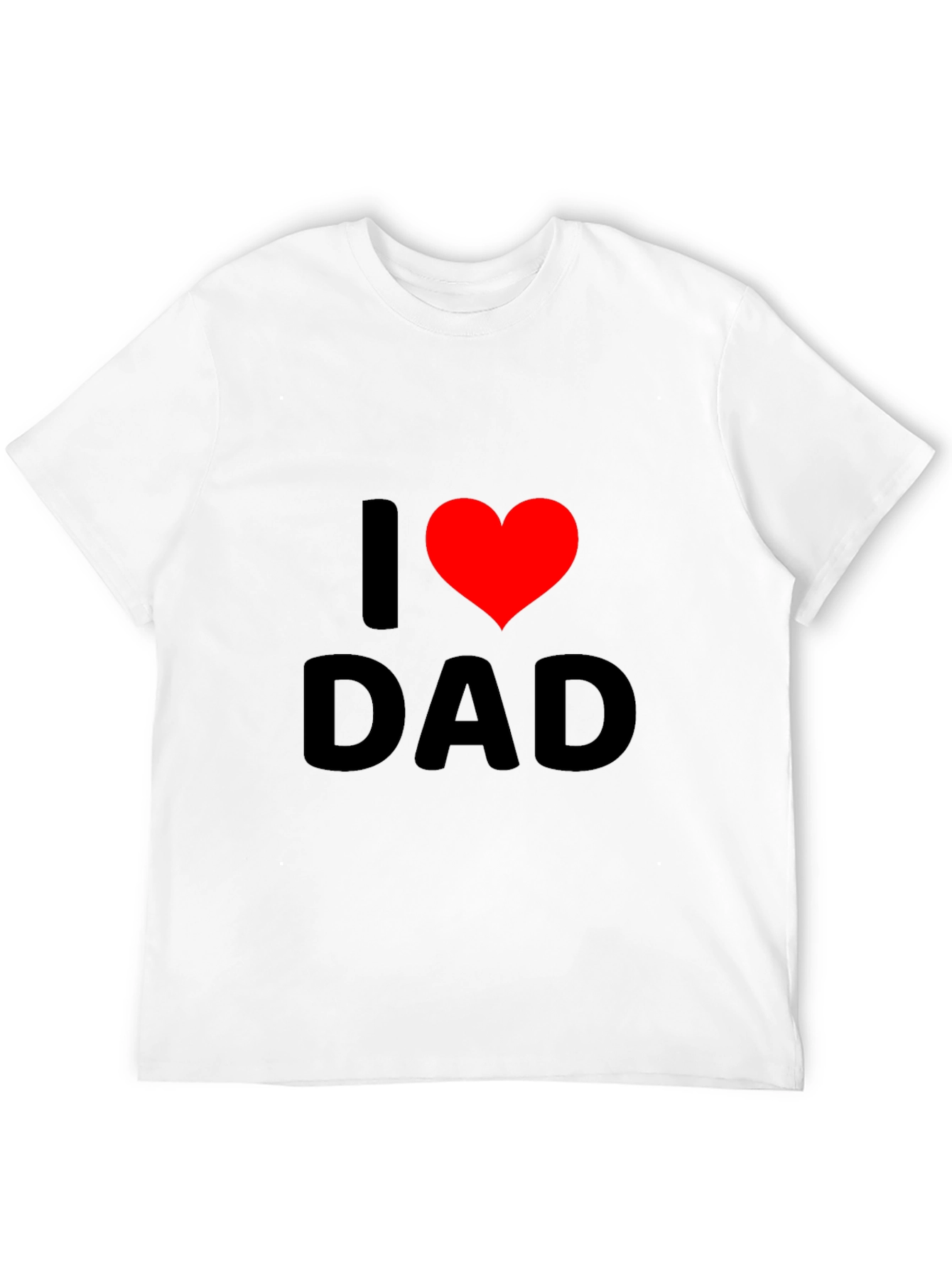 I Heart Dad Black T-Shirt