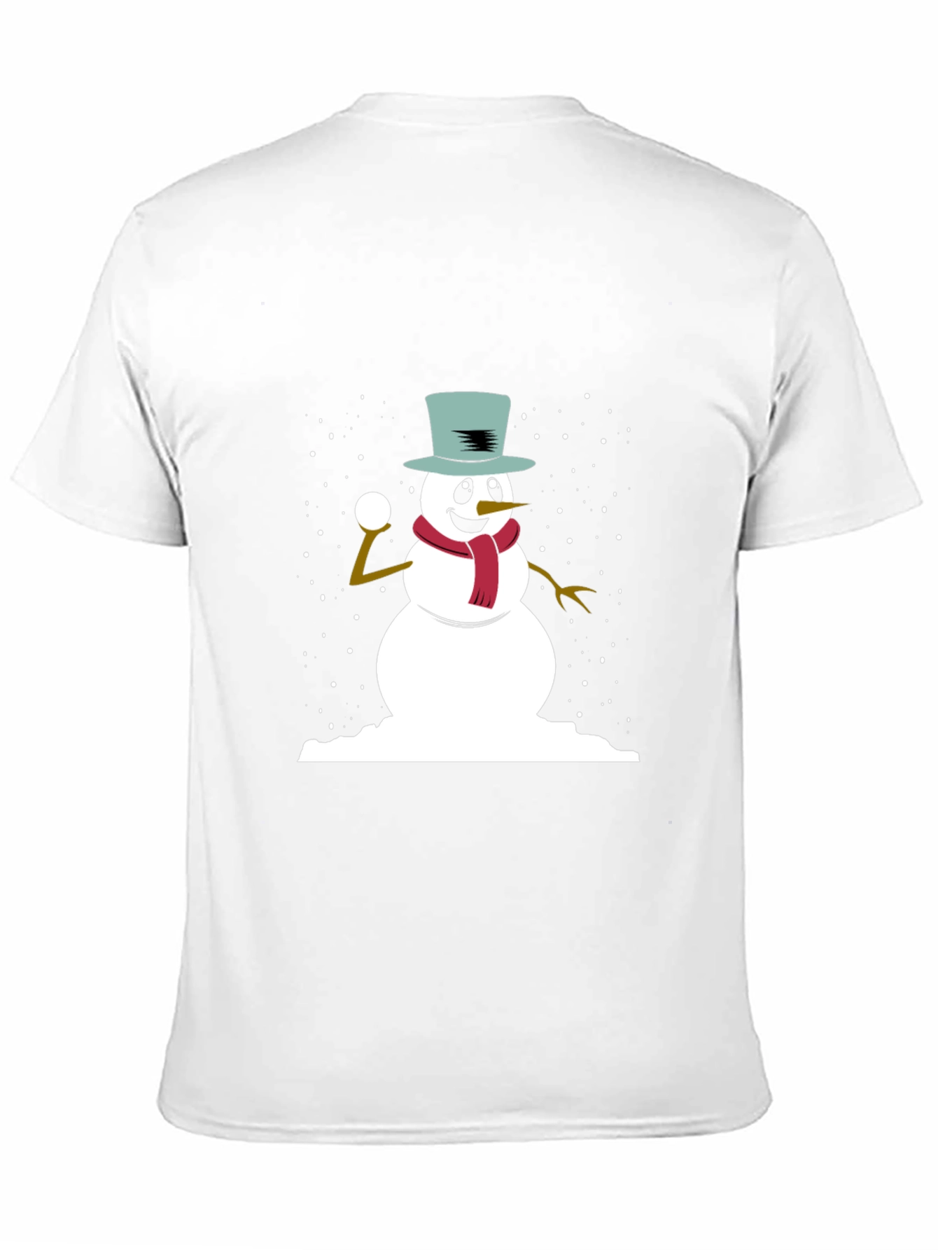 Snowman Throwing Snowball Graphic Tee