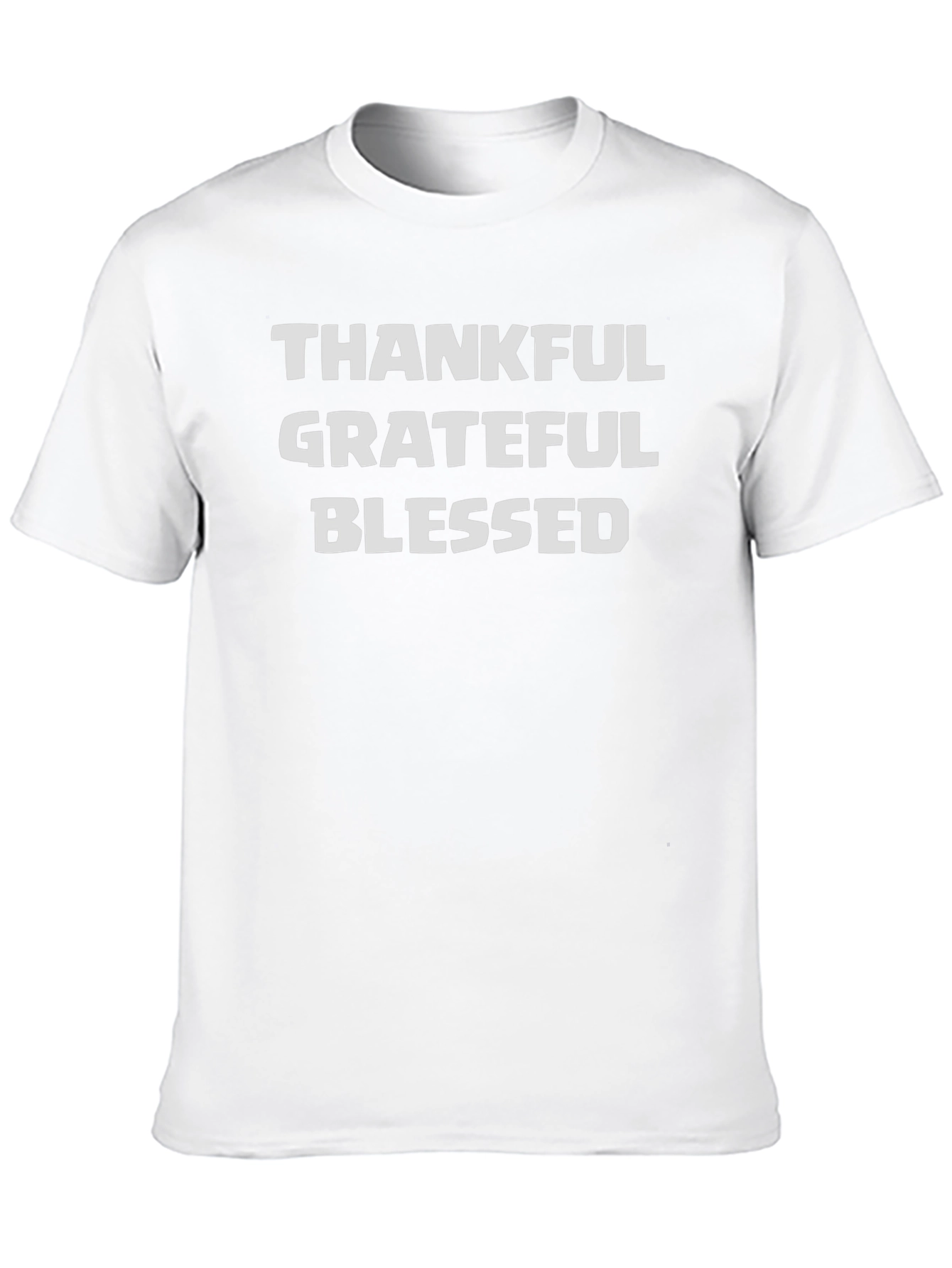 Thankful Grateful Blessed Black T-Shirt