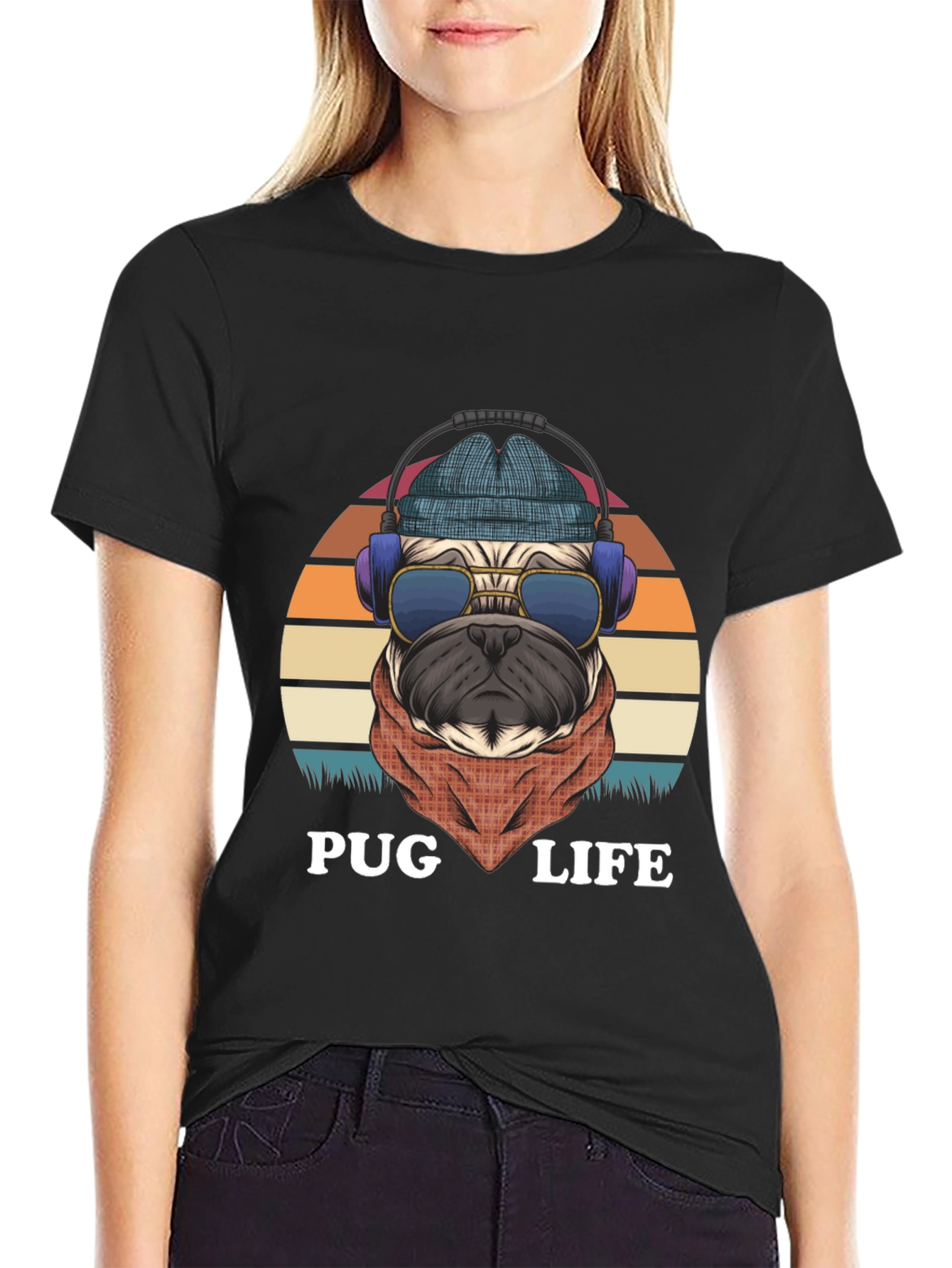Cool Pug Life Graphic Tee