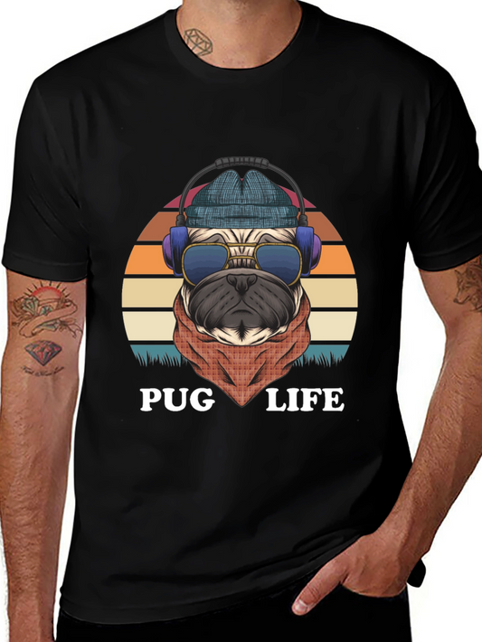 Cool Pug Life Graphic Tee