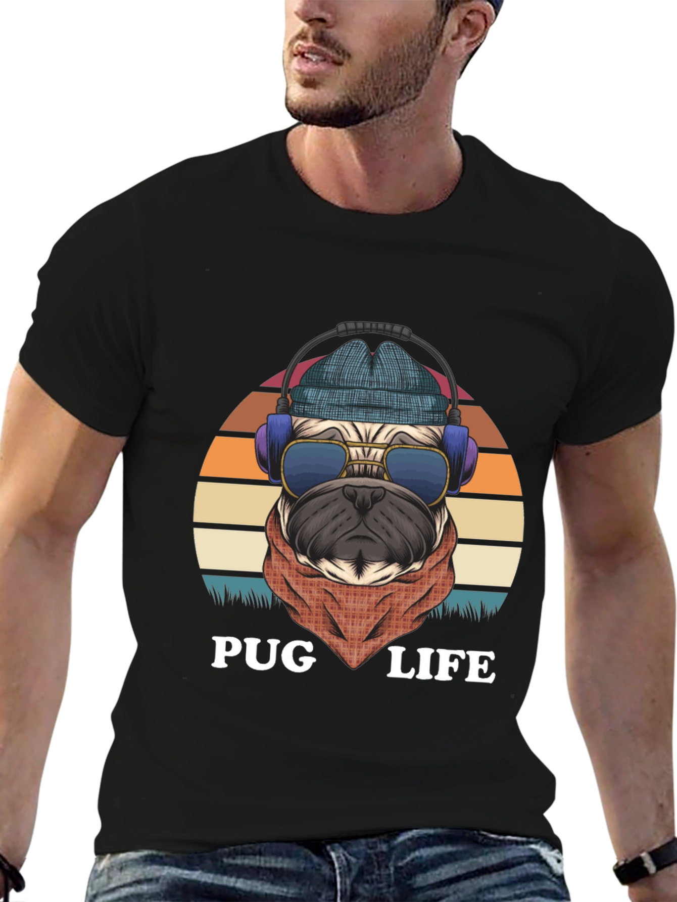 Cool Pug Life Graphic Tee