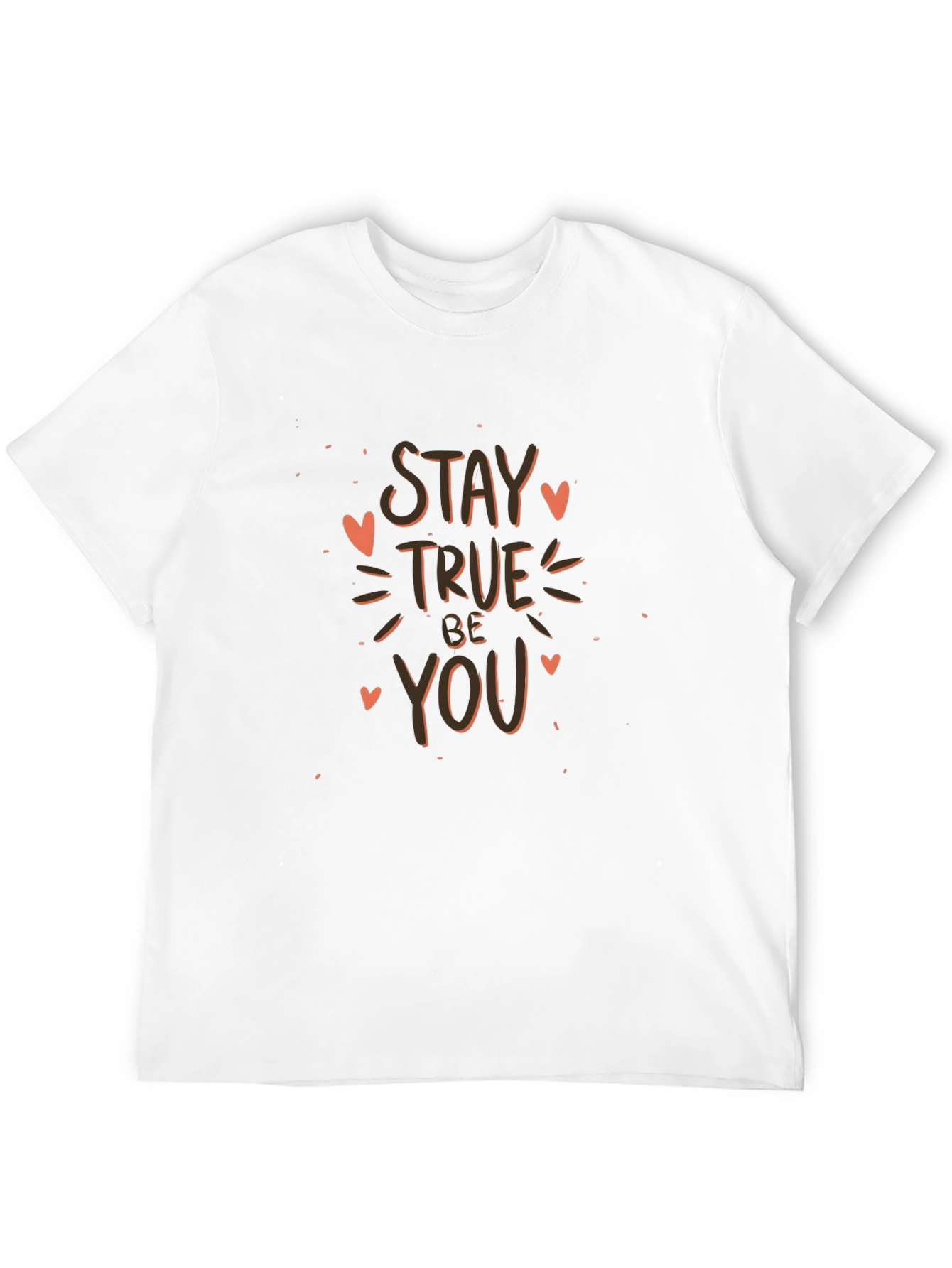 Stay True Be You Black Graphic Tee